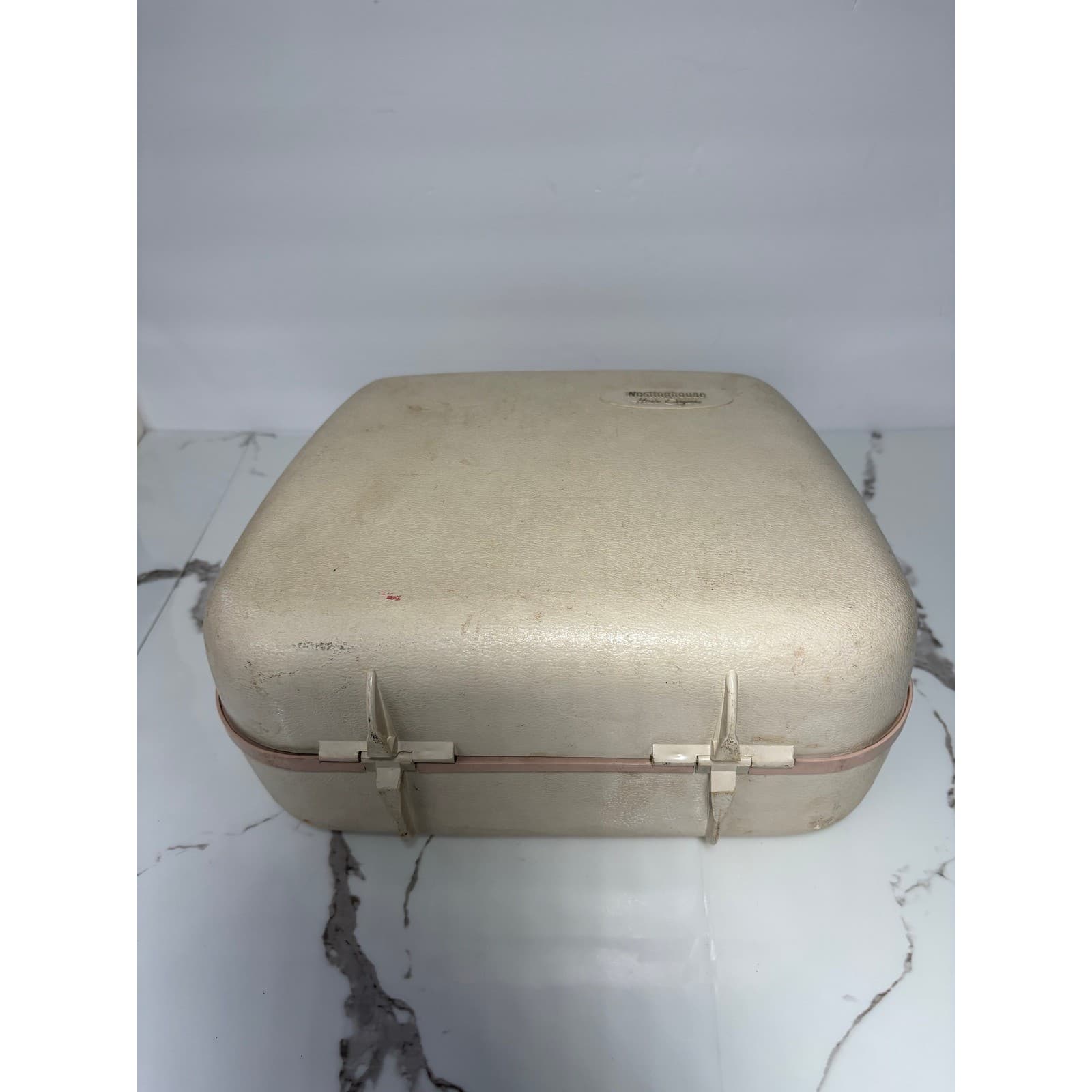 Vintage Westinghouse Portable Hair and Nail Dryer Pink Bonnet Vanity Case HZ10-1 - Thumbnail 8