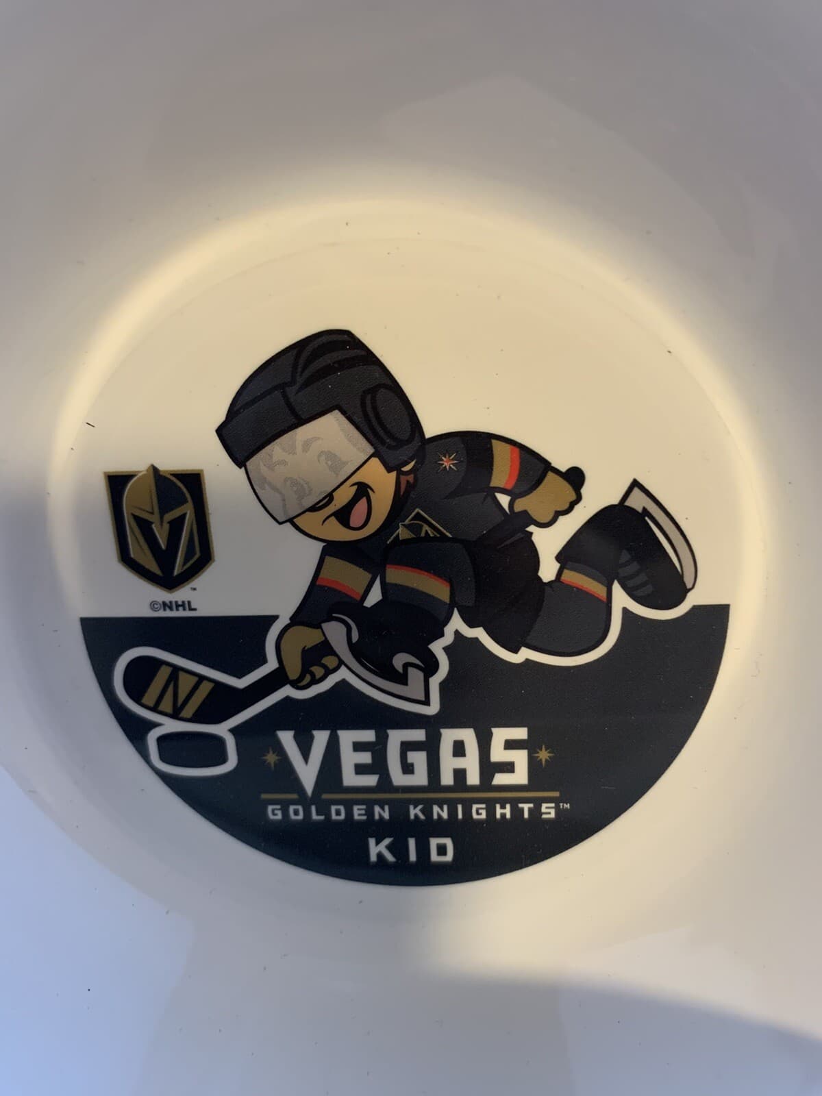 NHL Vegas Golden Knights Child's Plate & Bowl Set NHL kids Officially Licensed - Thumbnail 4