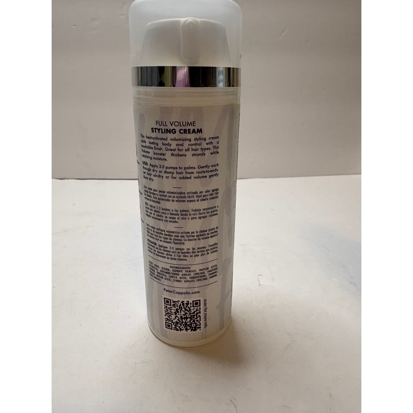 Peter Coppola Full Volume Styling Cream Hair Treatment Frizz Control - Thumbnail 2