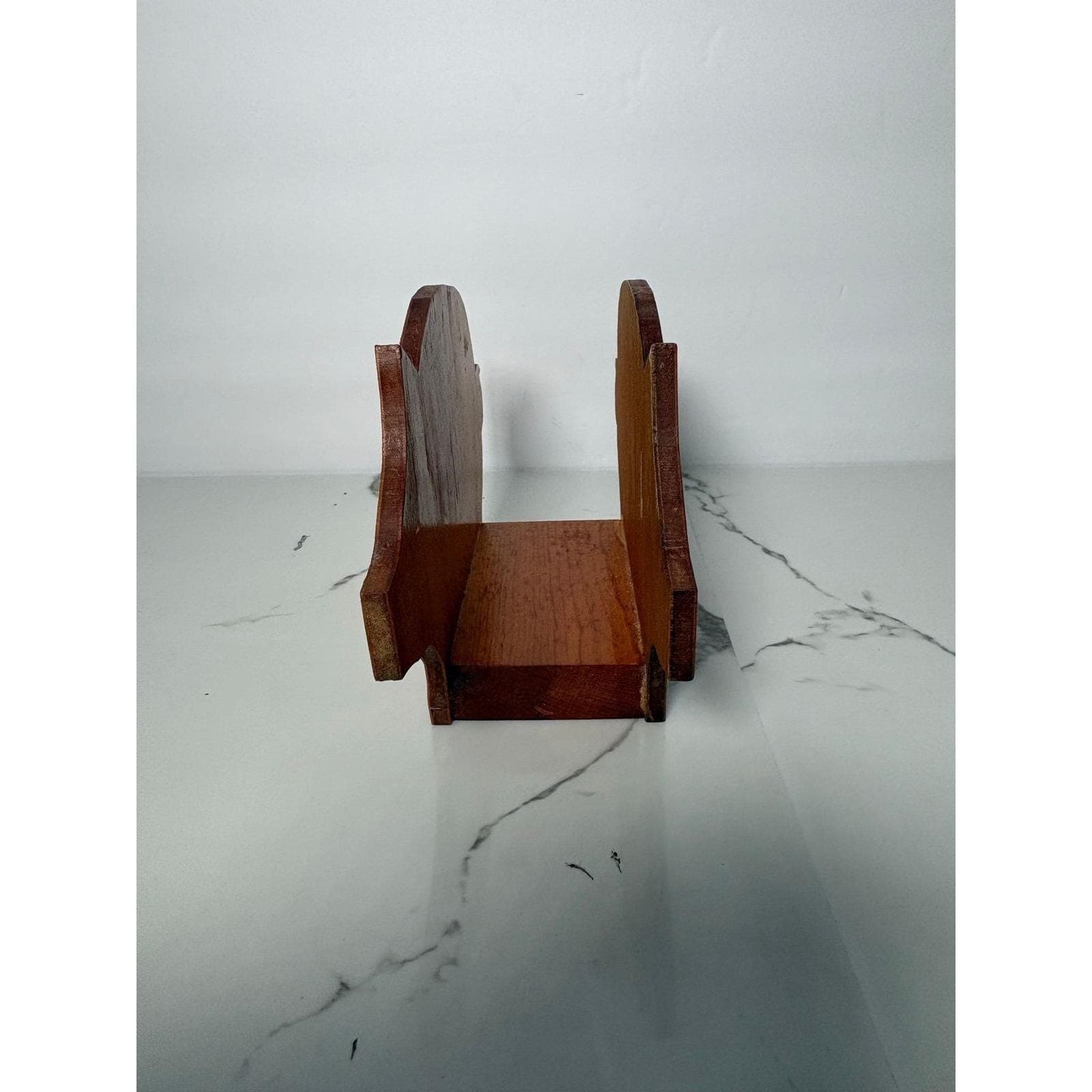 Vintage Wooden Pig Napkin Holder Farmhouse Rustic Kitchen Decor Brown Wood - Thumbnail 2
