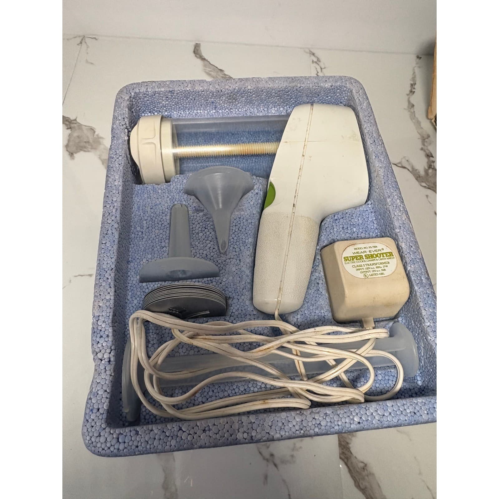 Wear-Ever Super Shooter Electric Cookie Canape Candy Maker Model 70001 Vintage - Thumbnail 5