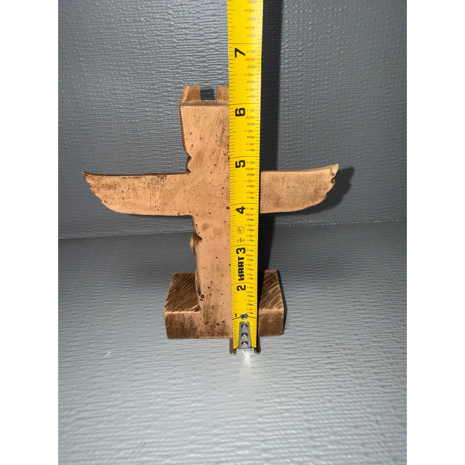 Saxman Alaska Totem Pole Thunderbird Souvenir Figurine Hand Painted 5.5 inch - Thumbnail 4