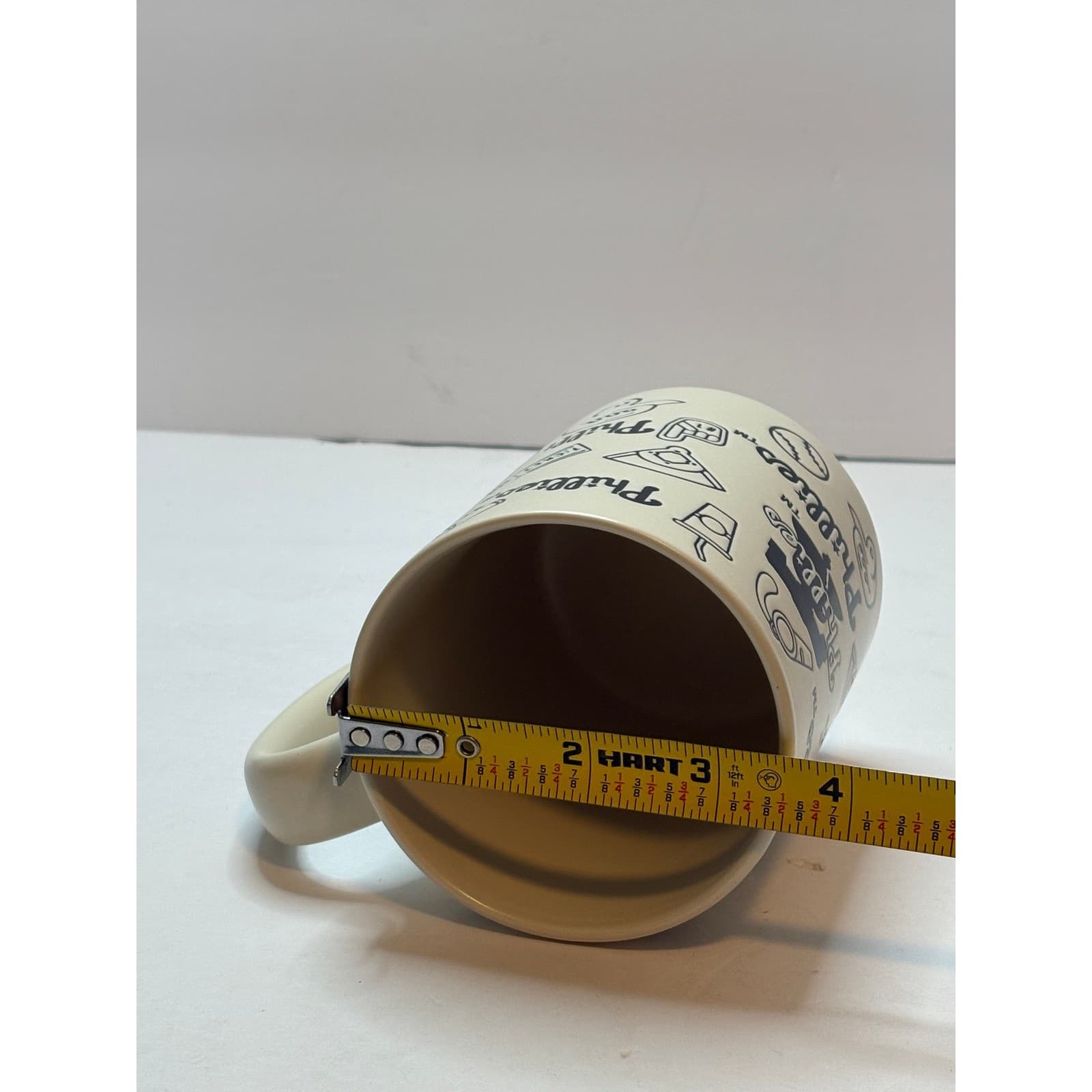 Philadelphia Phillies 15oz Ceramic Coffee Mug The Memory Company Cream Black MLB - Thumbnail 6