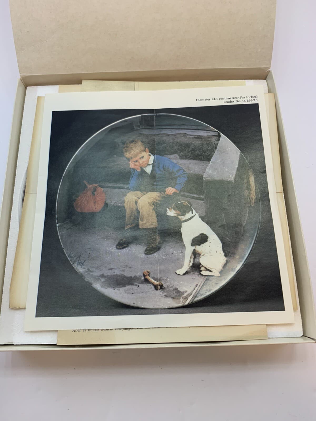 1984 Hjemme er Bedst Home is Best Bing & Grondahl Collector Plate w/Box - Thumbnail 5