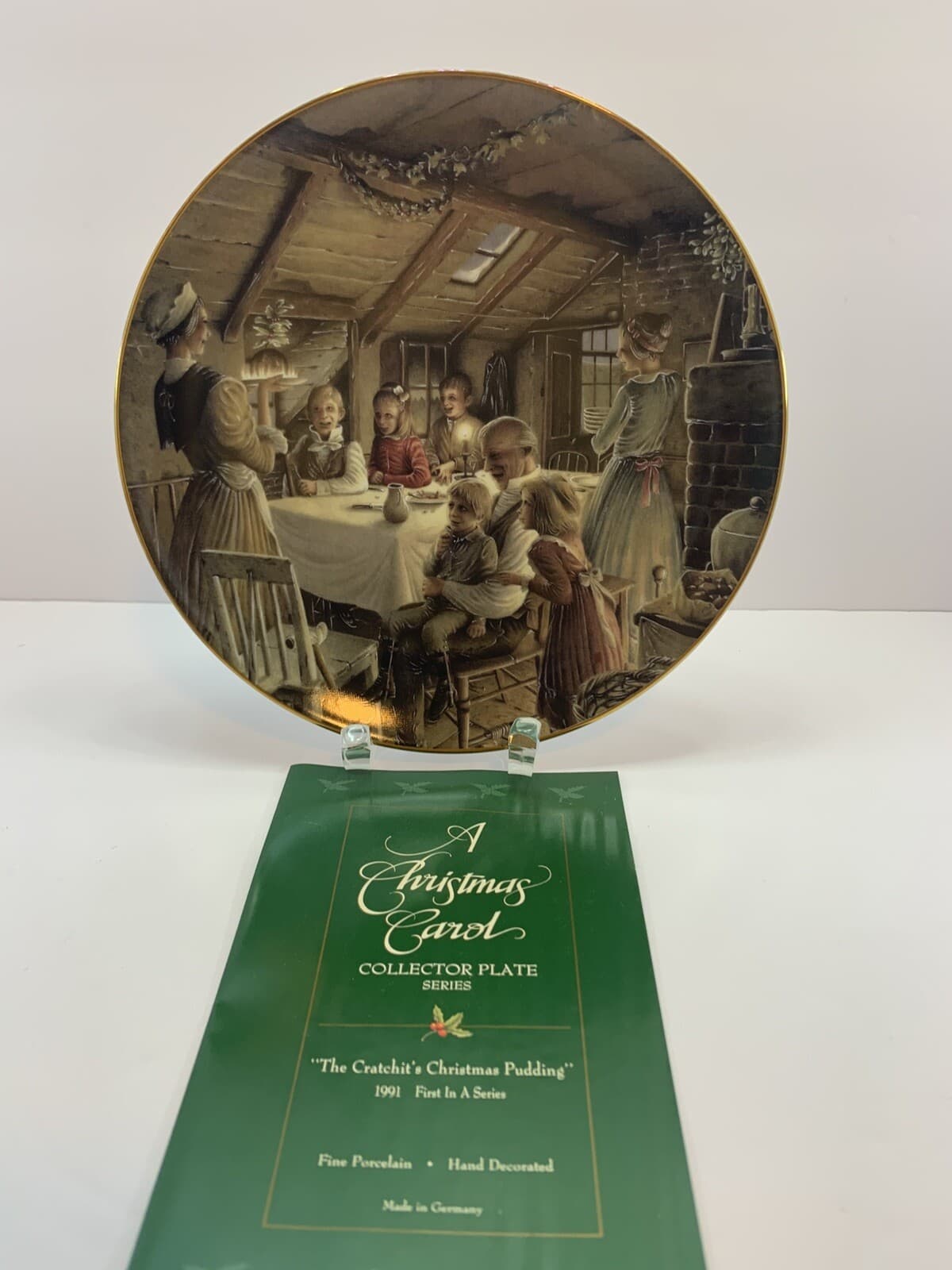 A Christmas Carol “Cratchit’s Christmas Pudding” Vintage 1991 SIGNED By Artist - Thumbnail 4