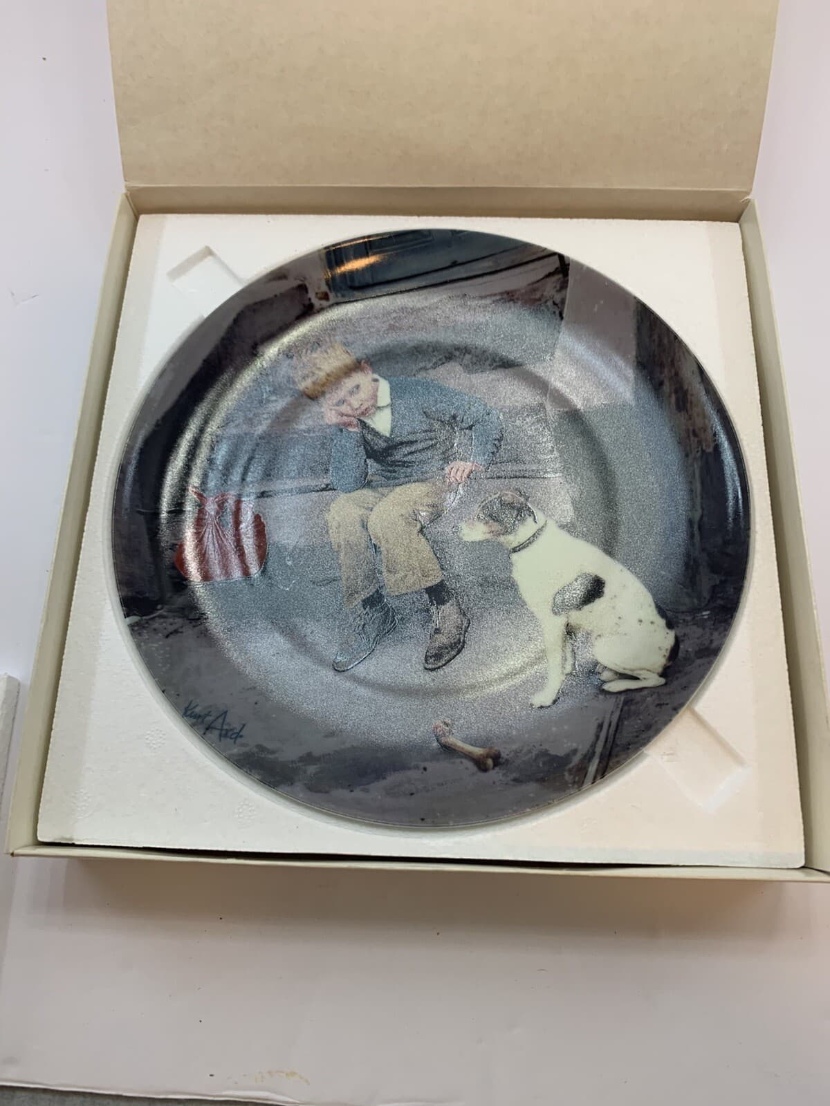 1984 Hjemme er Bedst Home is Best Bing & Grondahl Collector Plate w/Box - Thumbnail 4
