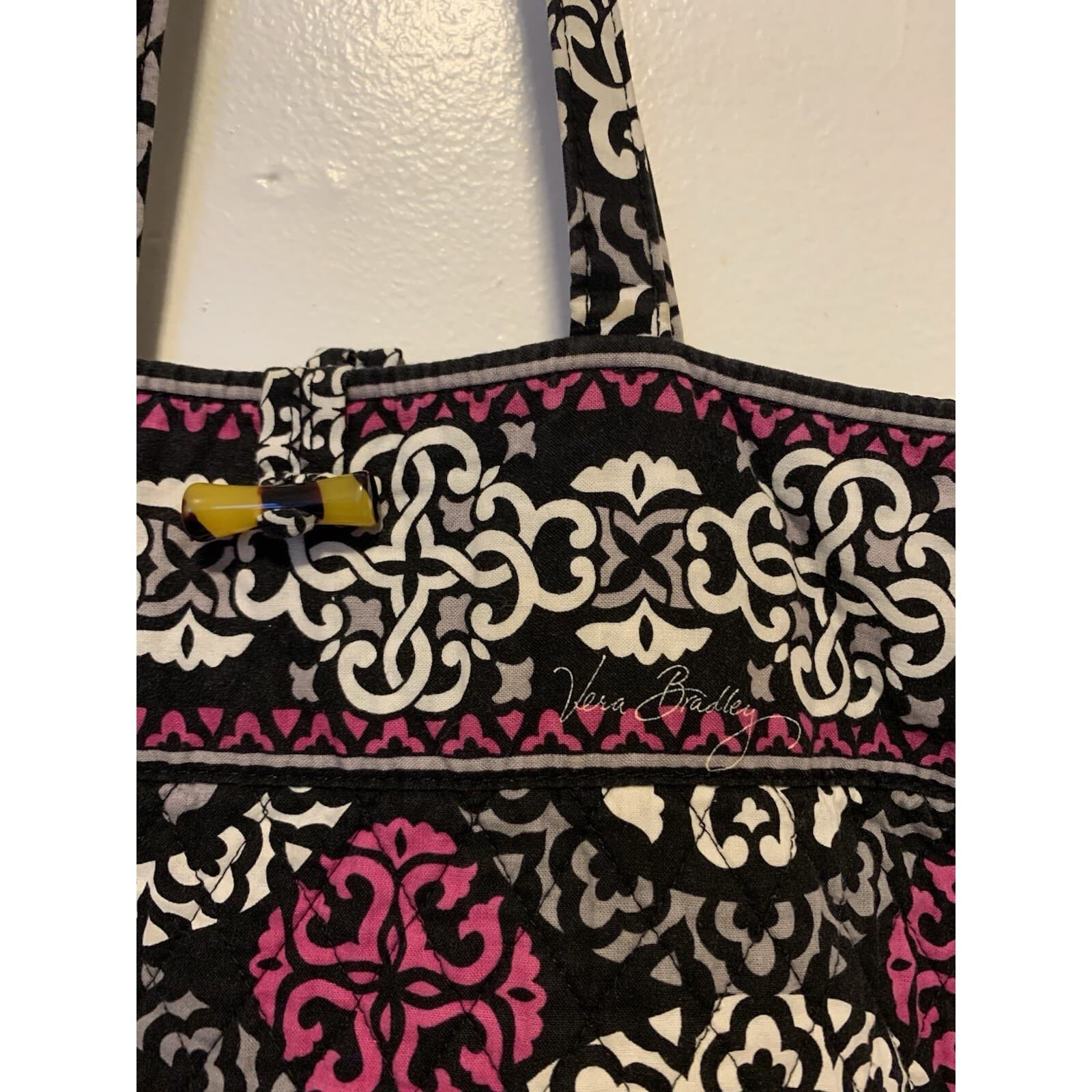 Vera Bradley Bag Purse Canterberry Magenta tote - Thumbnail 4