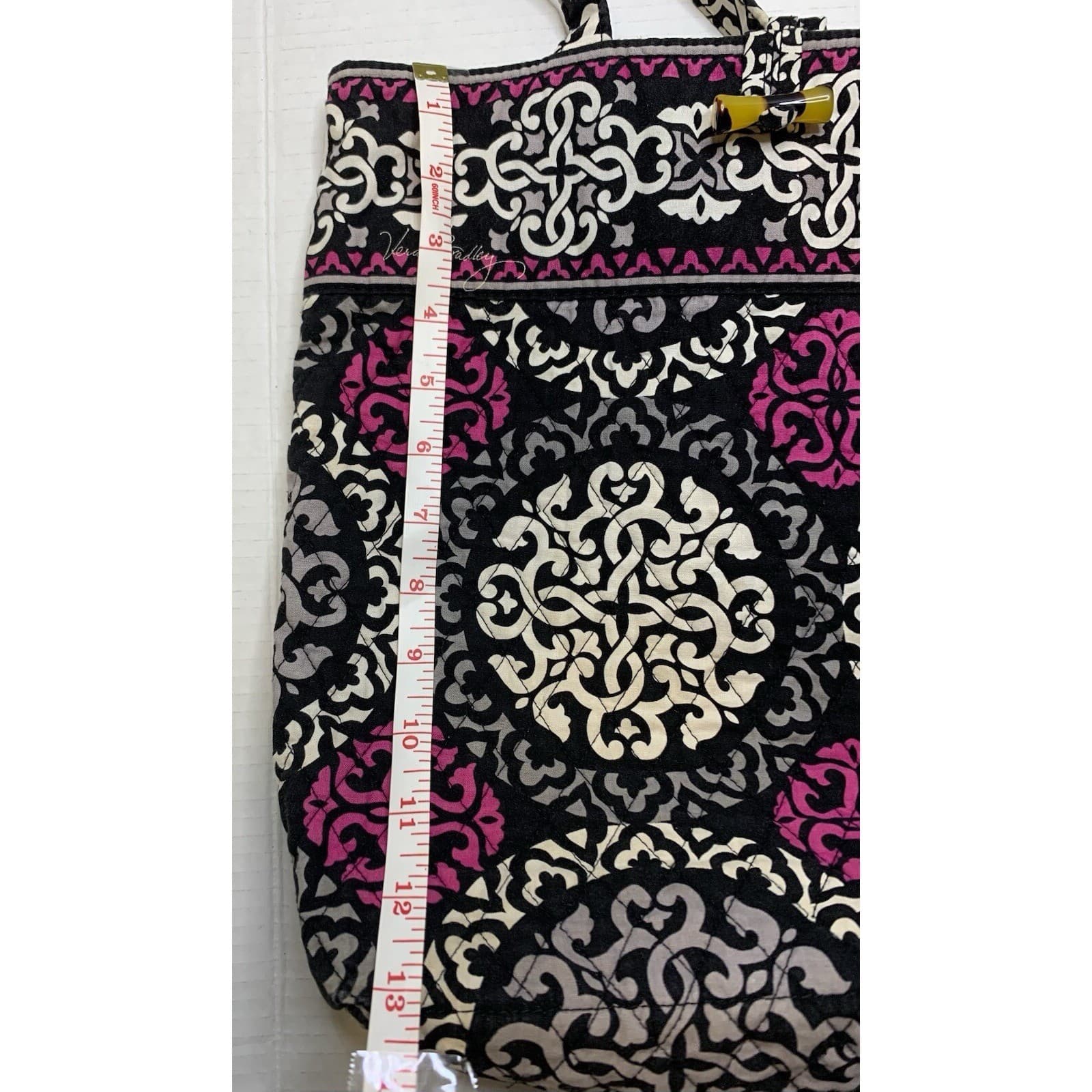 Vera Bradley Bag Purse Canterberry Magenta tote - Thumbnail 6