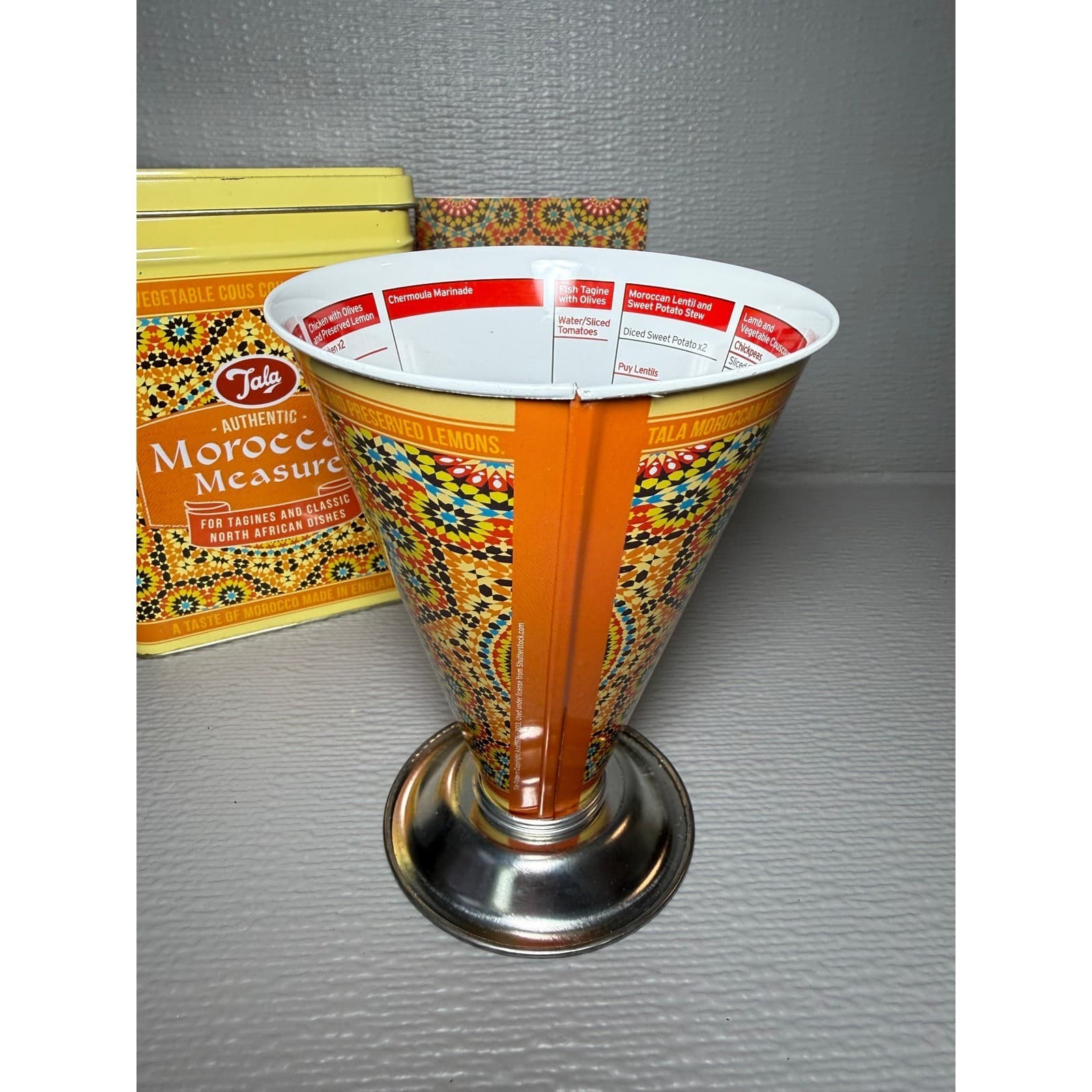 Tala Authentic Moroccan Measure and Storage Tin Set Made in England Kitchenware - Thumbnail 3