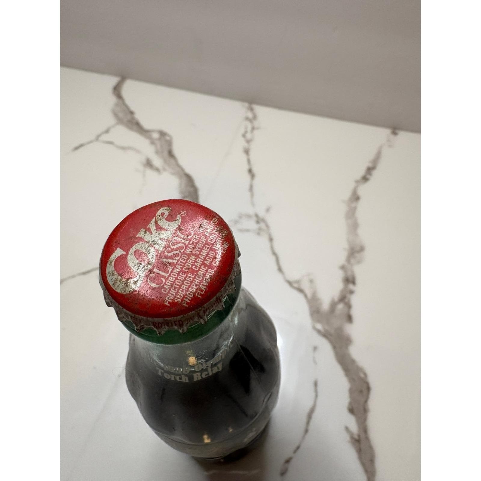 Vintage 1996 Atlanta Olympic Torch Relay Coca-Cola Classic 8oz Glass Bottle Full - Thumbnail 11