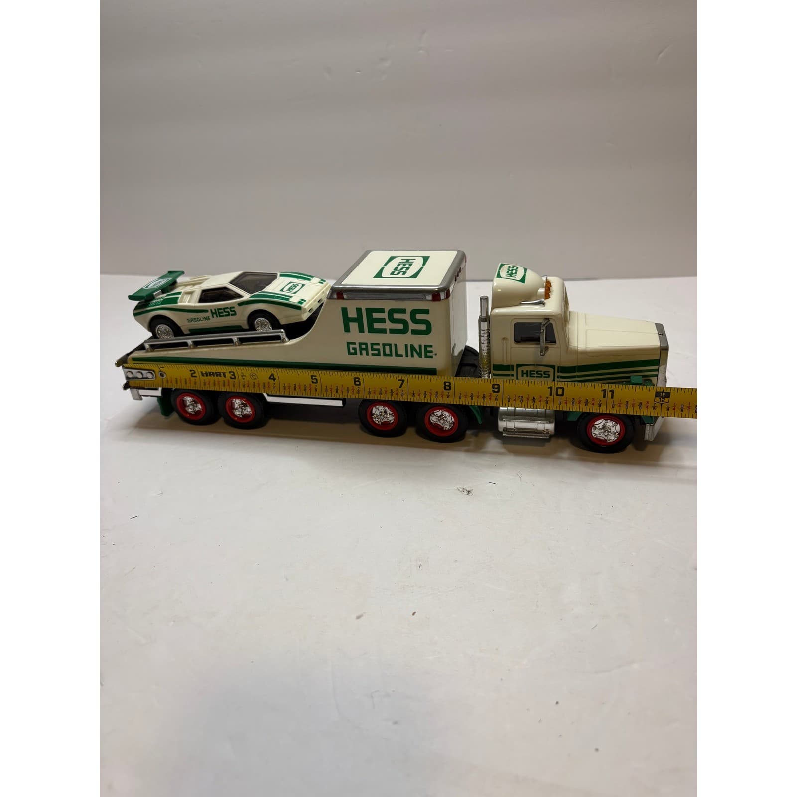 1991 Hess Toy Truck and Racer Gasoline Semi Trailer with Working Lights Vintage - Thumbnail 9