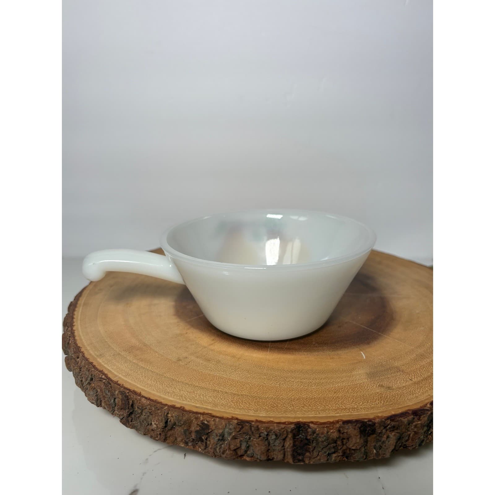 Vintage Fire-King Milk Glass Fruit Chili Bowls Set of 3 Pear Grapes Hand Painted - Thumbnail 7