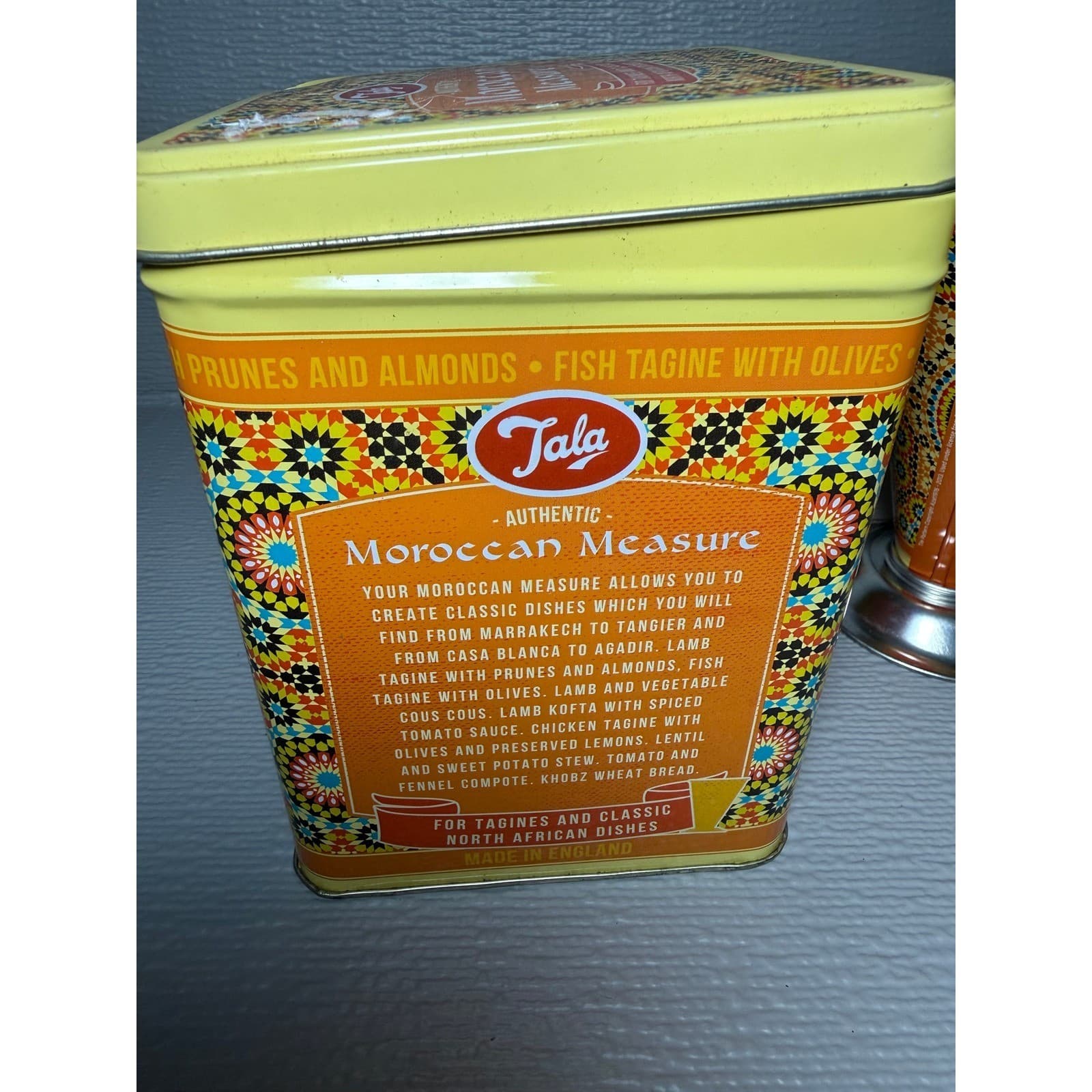 Tala Authentic Moroccan Measure and Storage Tin Set Made in England Kitchenware - Thumbnail 6