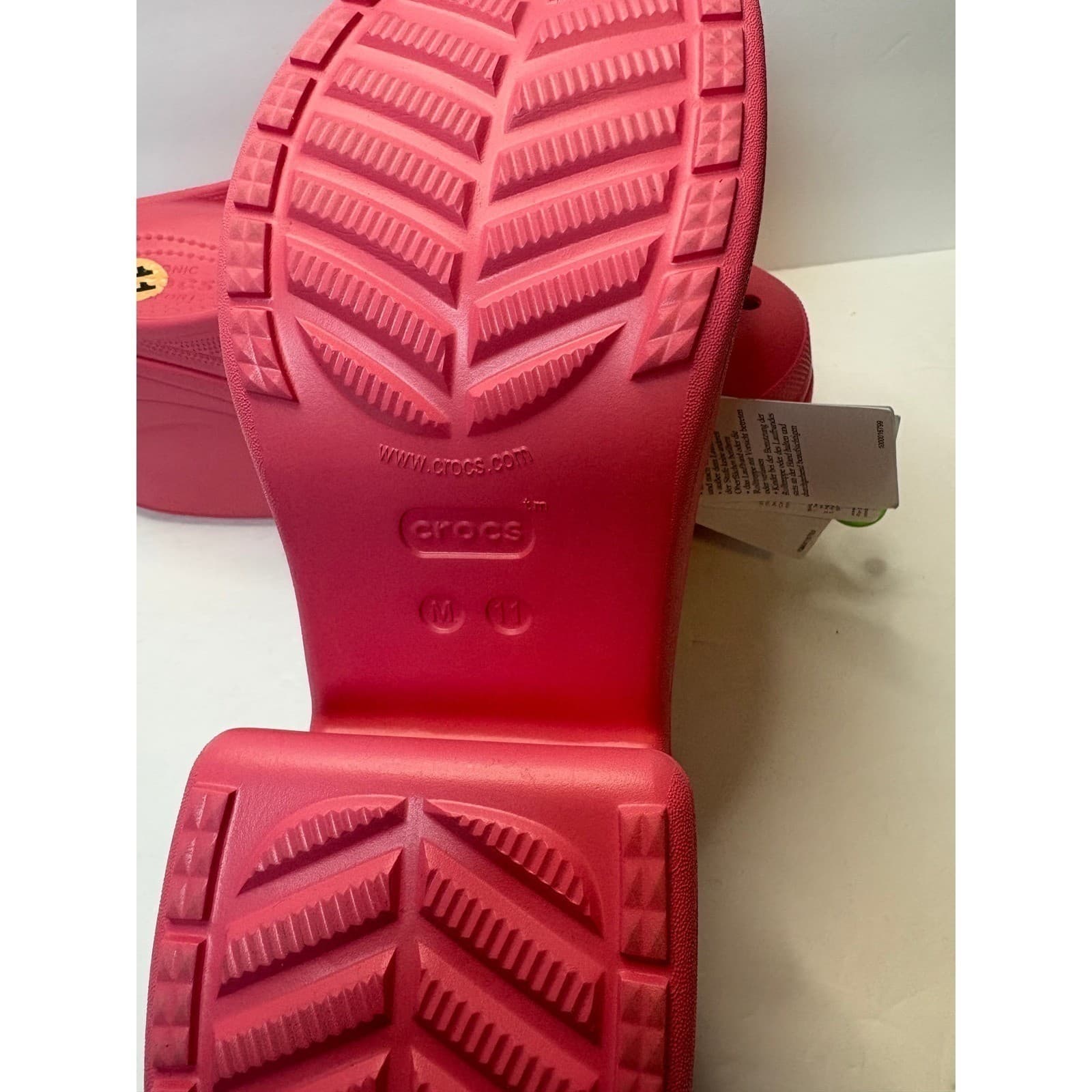 Crocs Siren Clog Juice Pink Platform High Heel Mules Mens size 11 NEW - Thumbnail 4