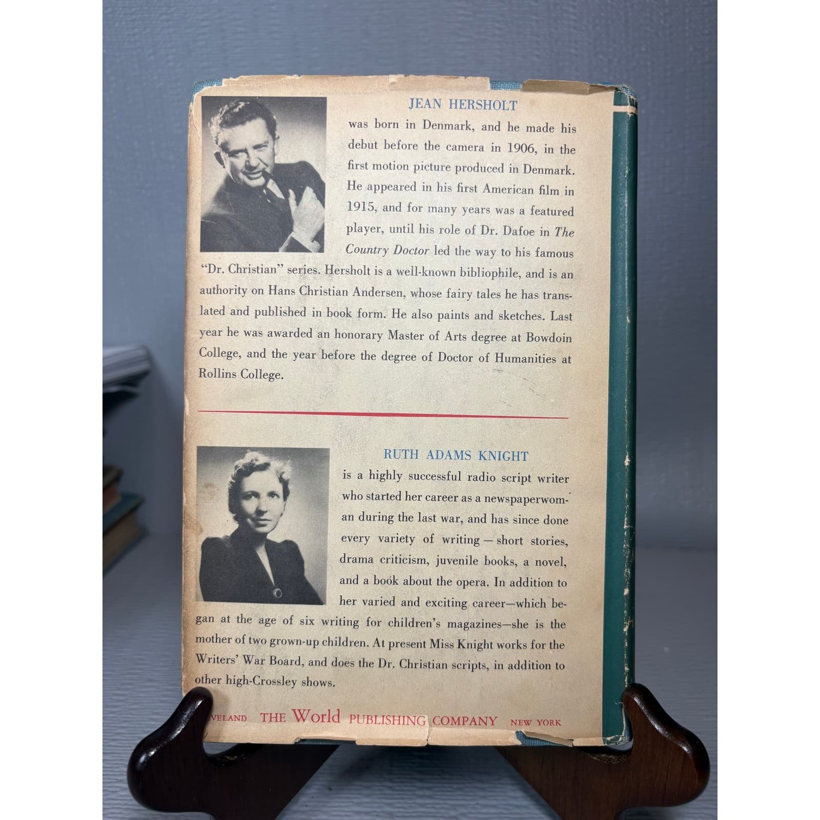 Dr. Christian's Office 1946 First Printing Tower Books Ruth Adams Knight HB DJ - Thumbnail 2