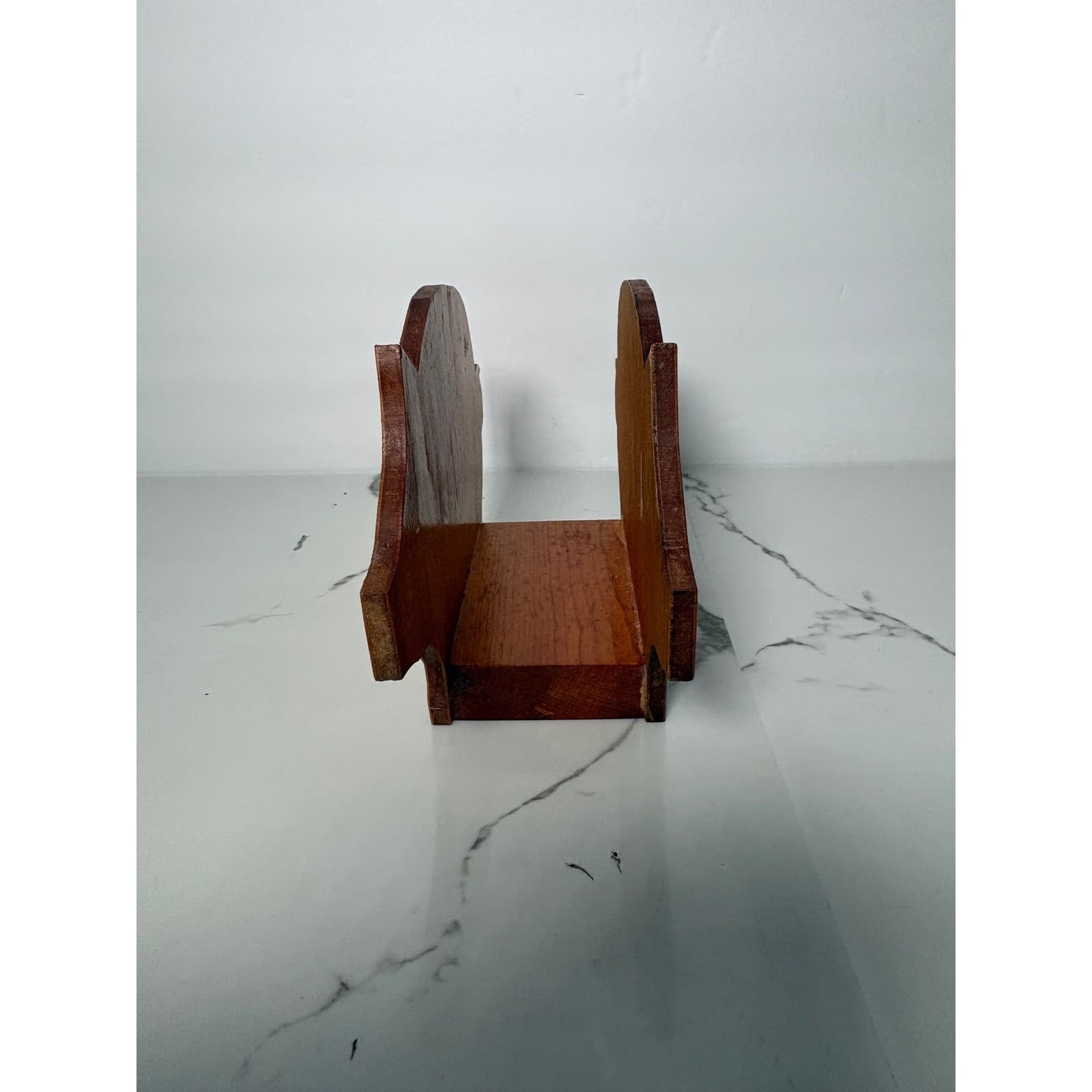 Vintage Wooden Pig Napkin Holder Rustic Farmhouse Kitchen Decor Brown Wood - Thumbnail 2