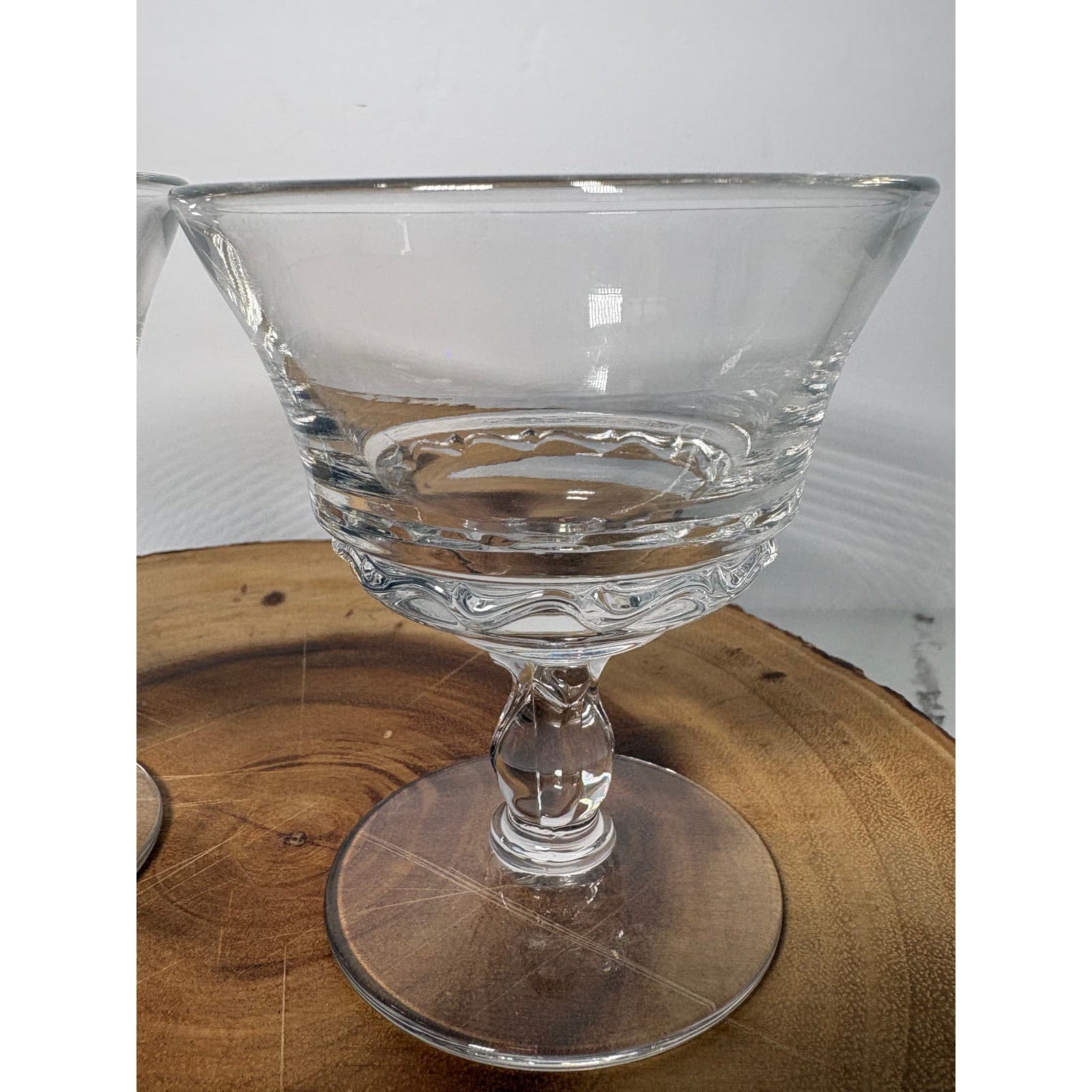 Vintage Set of 2 Century Fostoria Sherbet Glasses - Thumbnail 3
