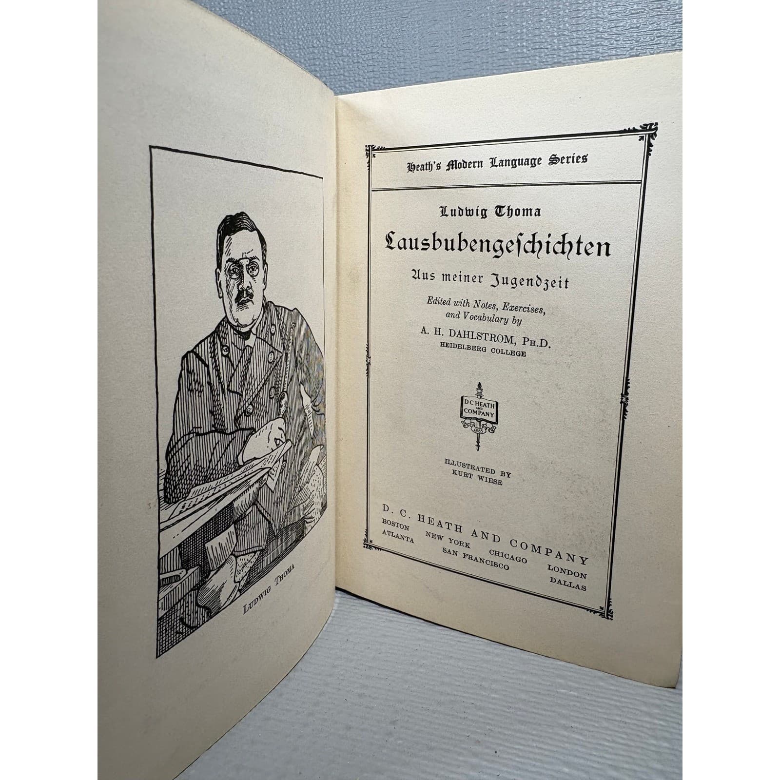 Ludwig Thoma Lausbubengeschichten 1932 German Language Series Hardcover Book - Thumbnail 4