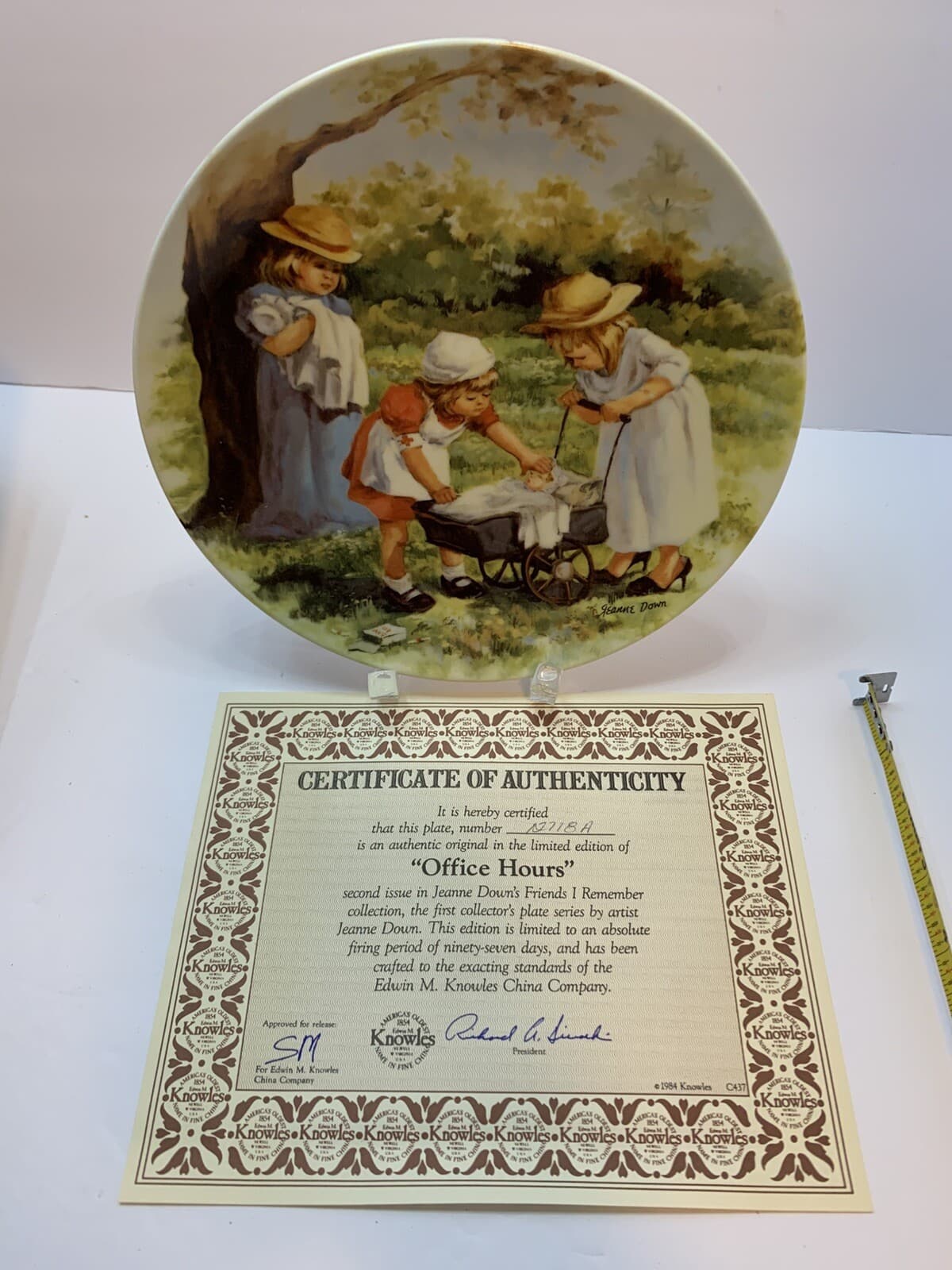 VTG Knowles 1983 "OFFICE HOURS” 2nd of 4 From Friends I Remember Series w/CoA - Thumbnail 4