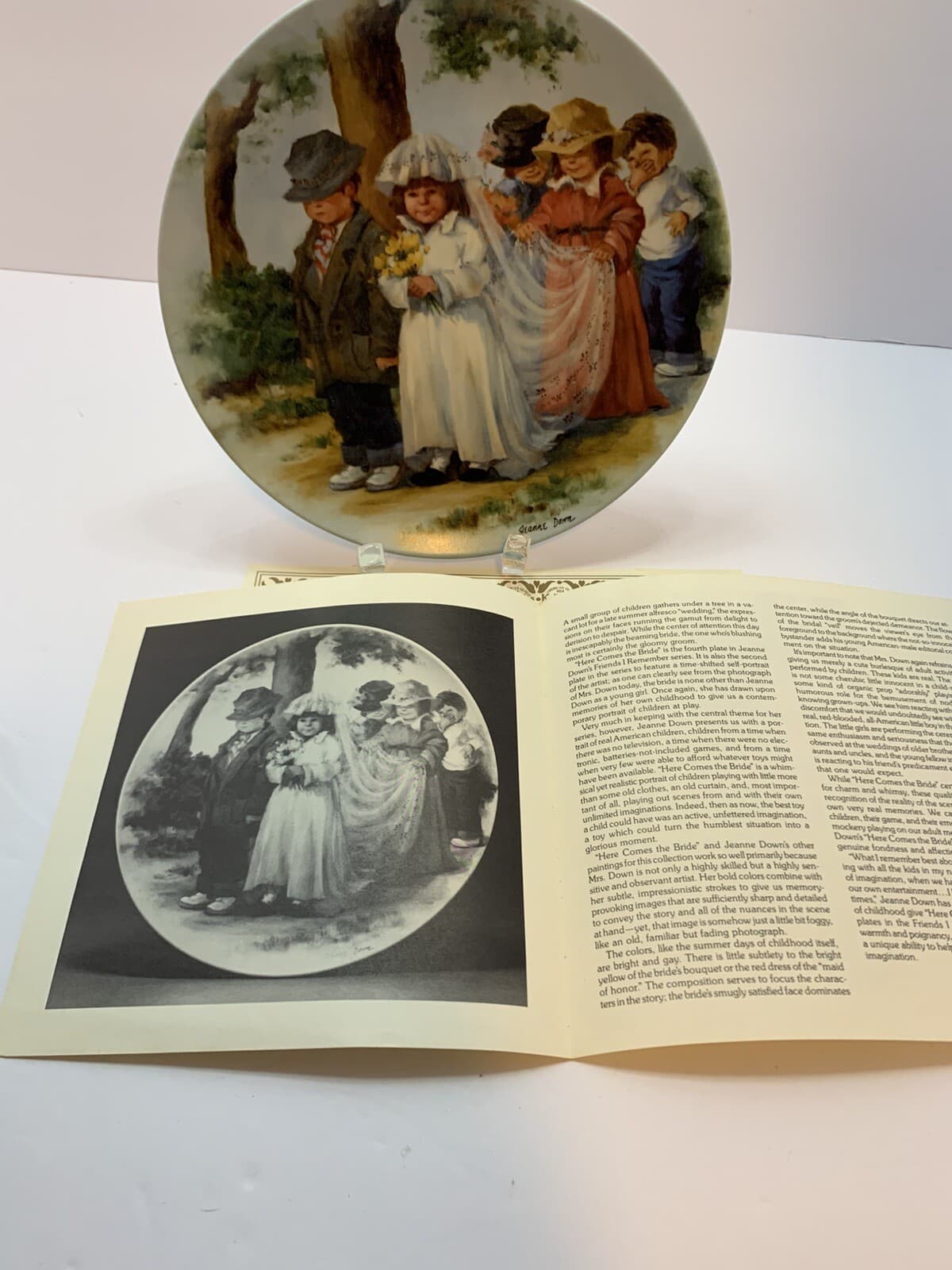 Knowles 1983 "HERE COMES THE BRIDE “4th of 4 From Friends I Remember Series wCoA - Thumbnail 7