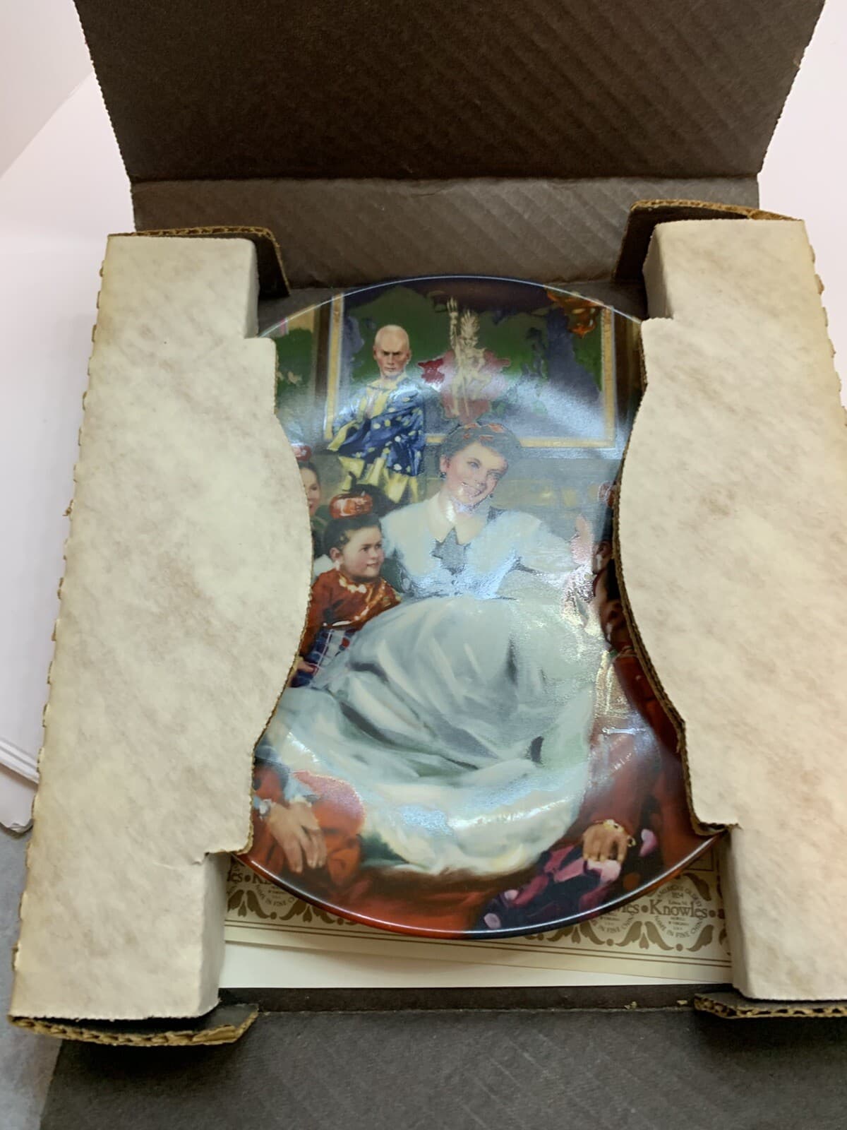 1985 Collector Plate GETTING TO KNOW YOU 3rd /4 in The King and I Series w/CoA - Thumbnail 8