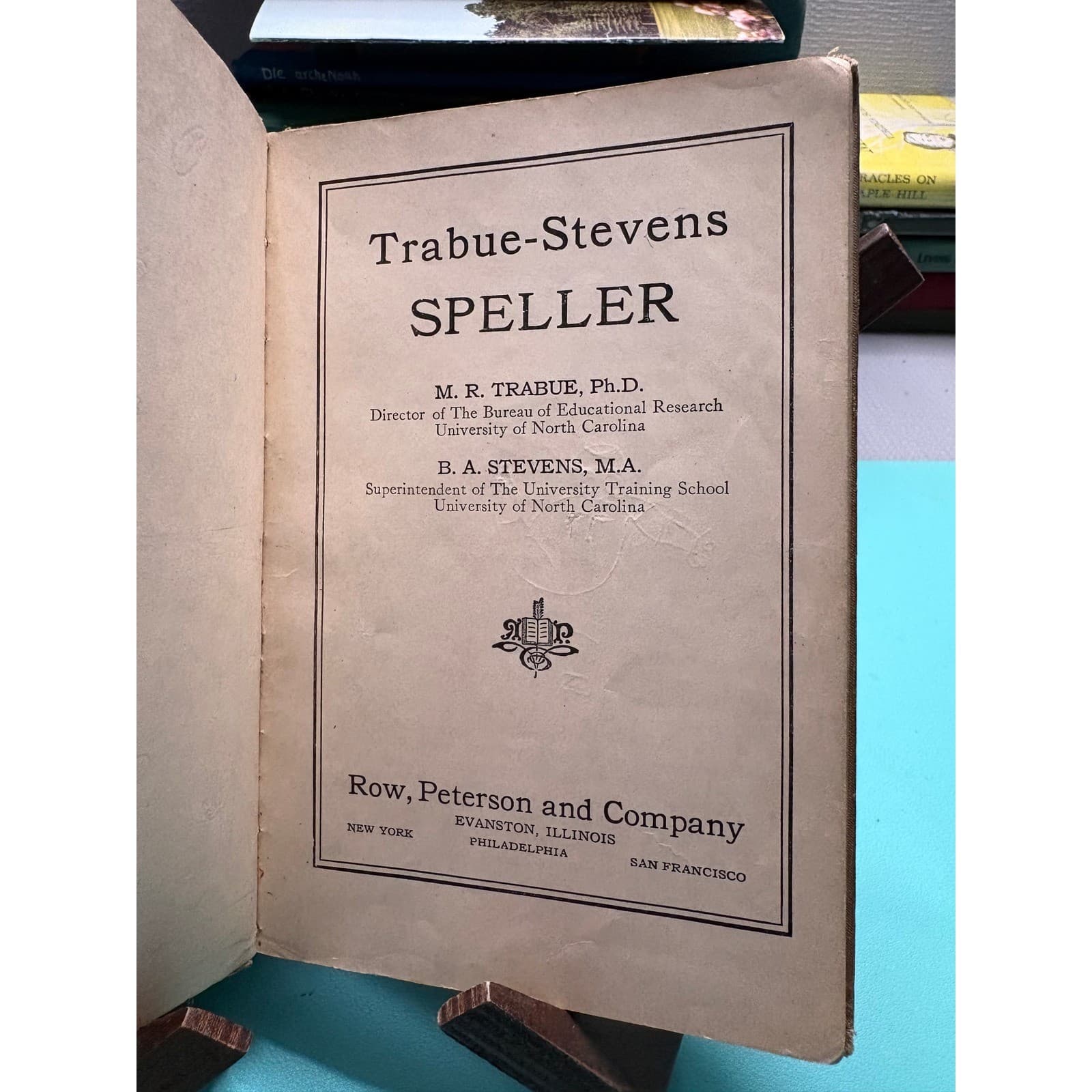 1929 The Trabue-Stevens Speller Intermediate First Printing Row Peterson Book - Thumbnail 5