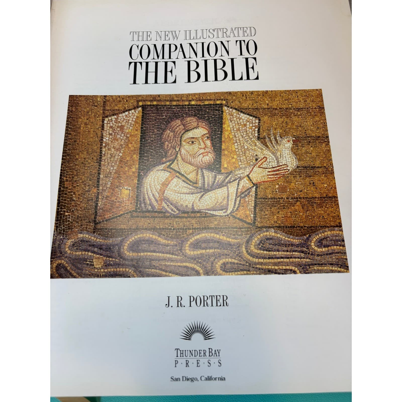 The New Illustrated Companion to the Bible J.R. Porter Gold Art Deco Hardcover - Thumbnail 6