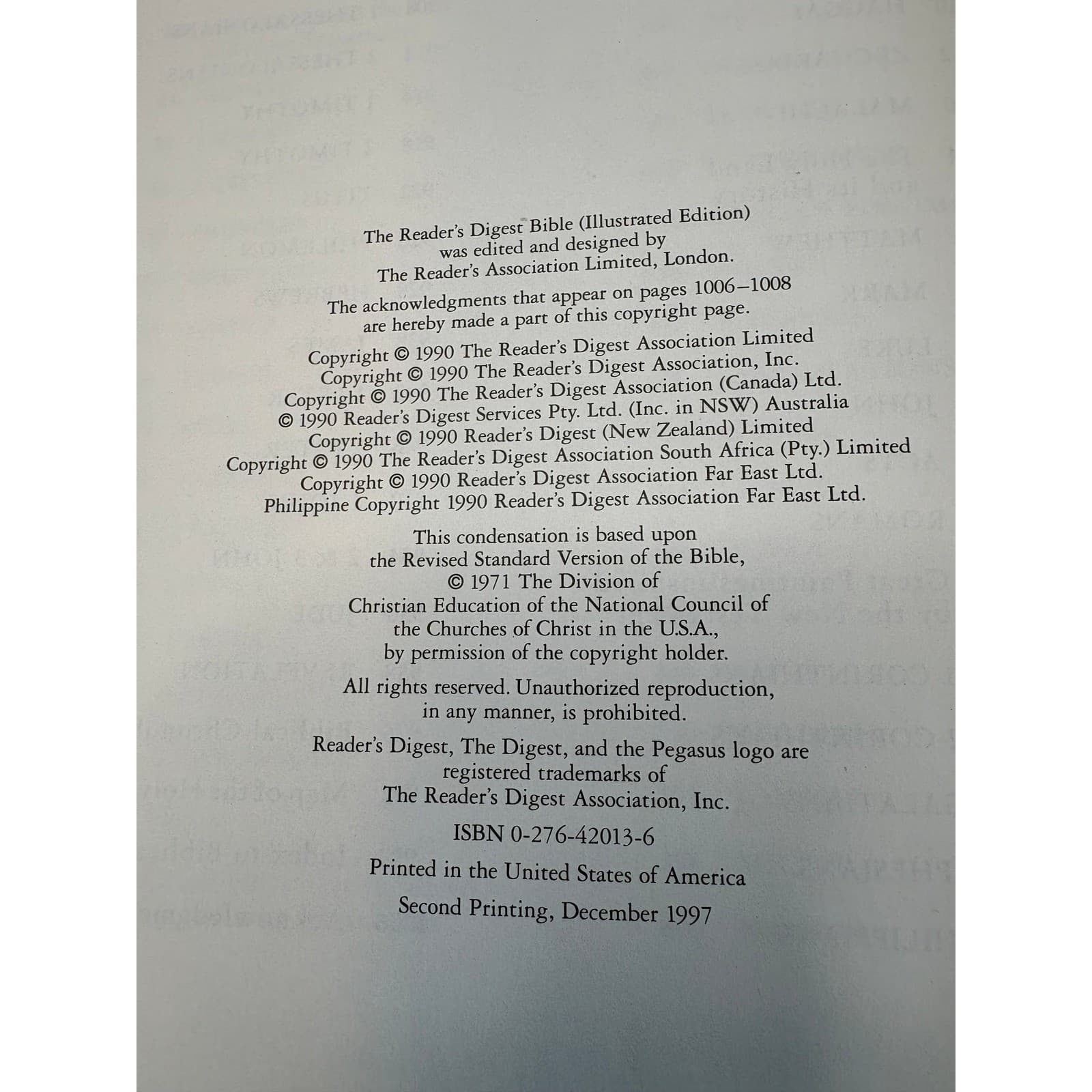 The Reader's Digest Bible 1990 Illustrated Edition Revised Version Hardcover - Thumbnail 11