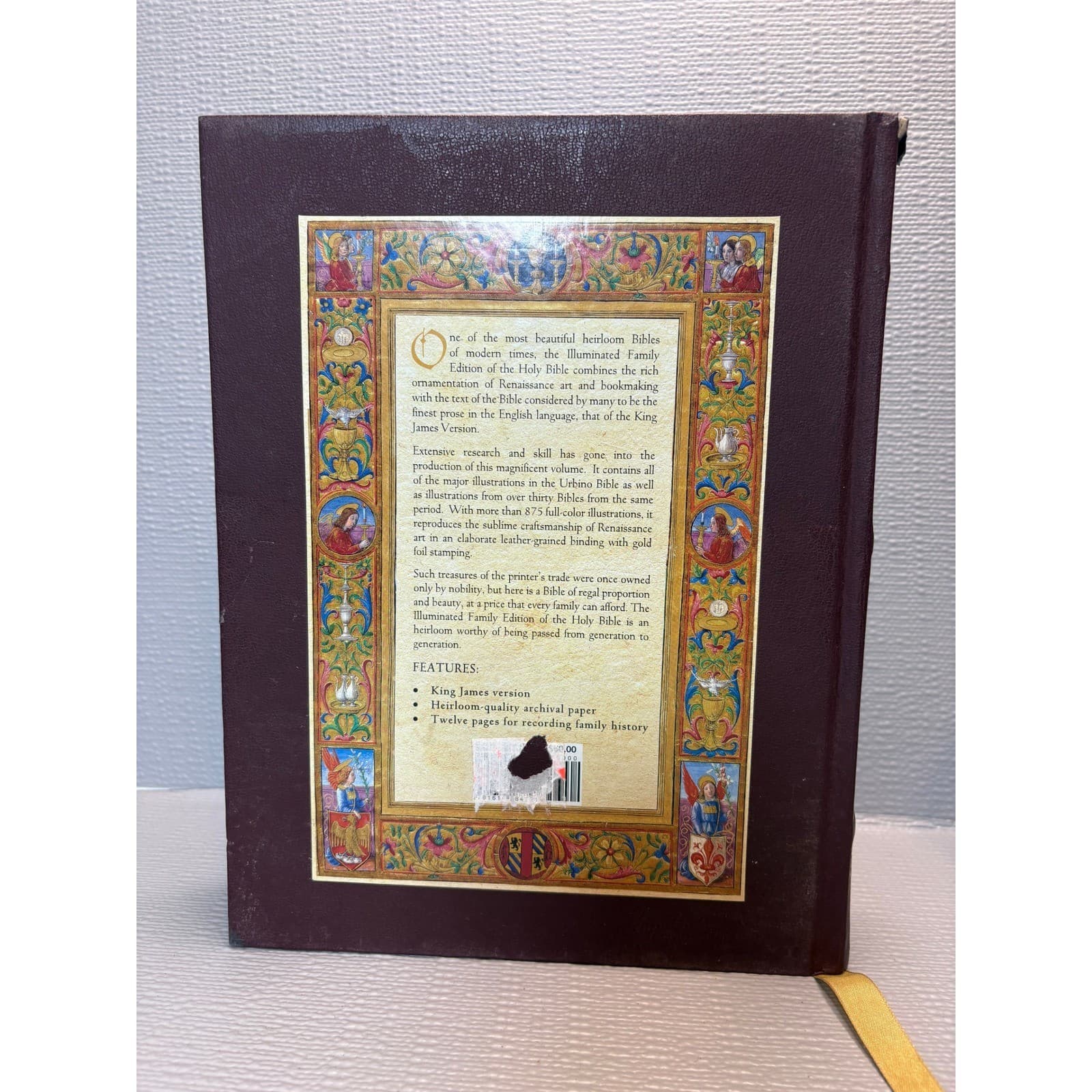 The Holy Bible Illuminated Family Edition King James Version Year 2000 vintage - Thumbnail 3
