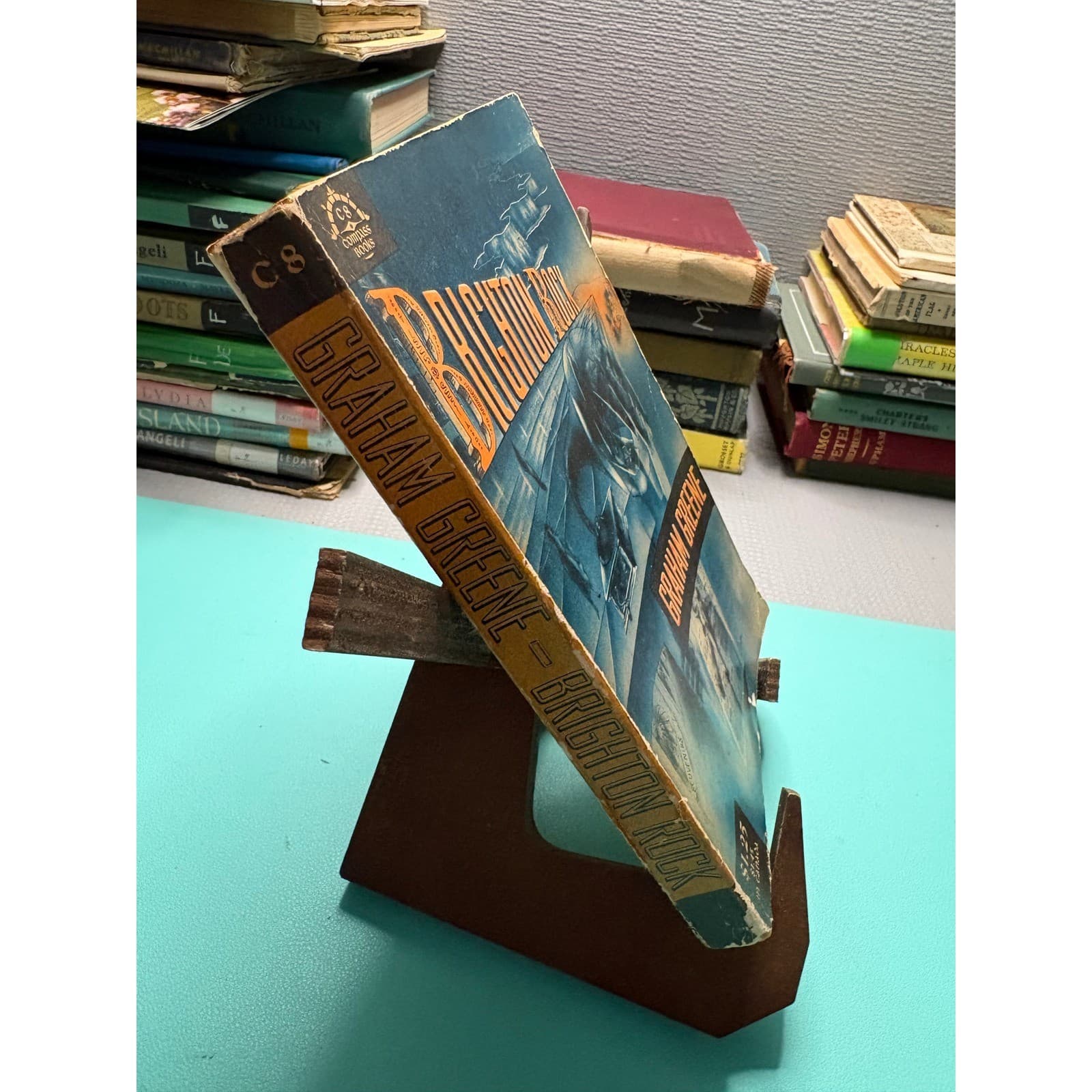 Brighton Rock Graham Greene 1956 Compass Books Viking Press Vintage Paperback - Thumbnail 2