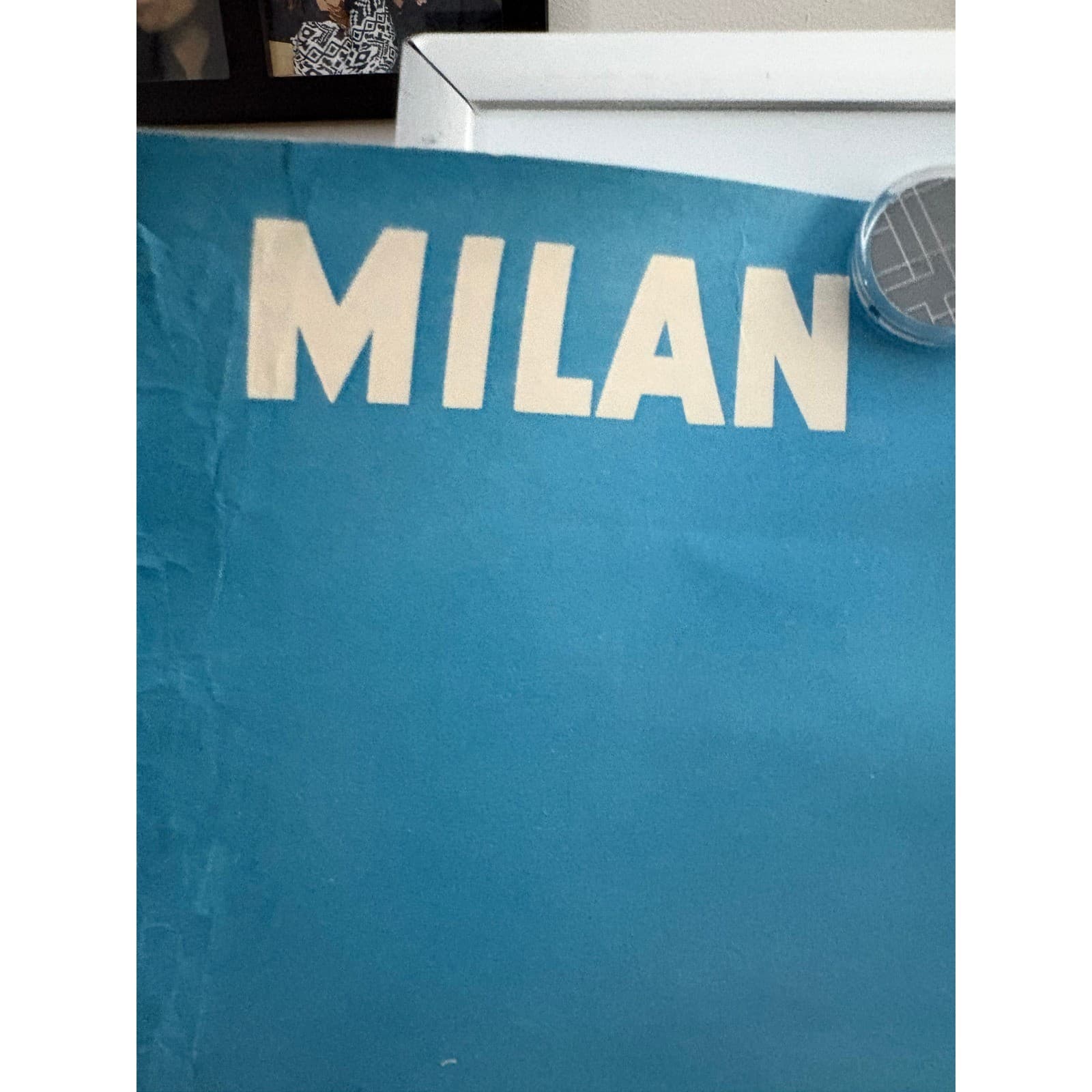 Vintage Alitalia Airlines Milan Italy Travel Poster Duomo di Milano SAIGA Italy - Thumbnail 3
