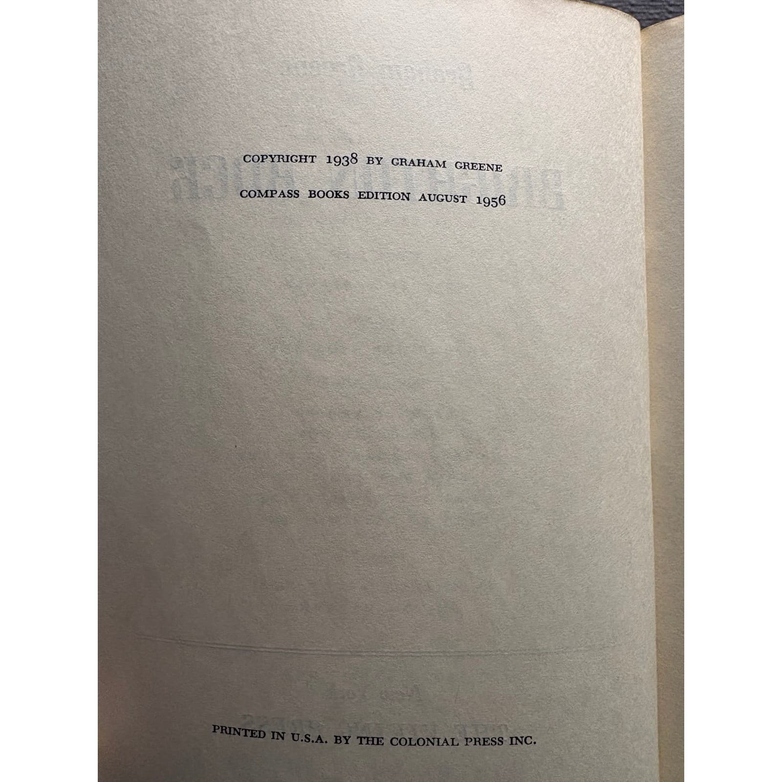 Brighton Rock Graham Greene 1956 Compass Books Viking Press Vintage Paperback - Thumbnail 6