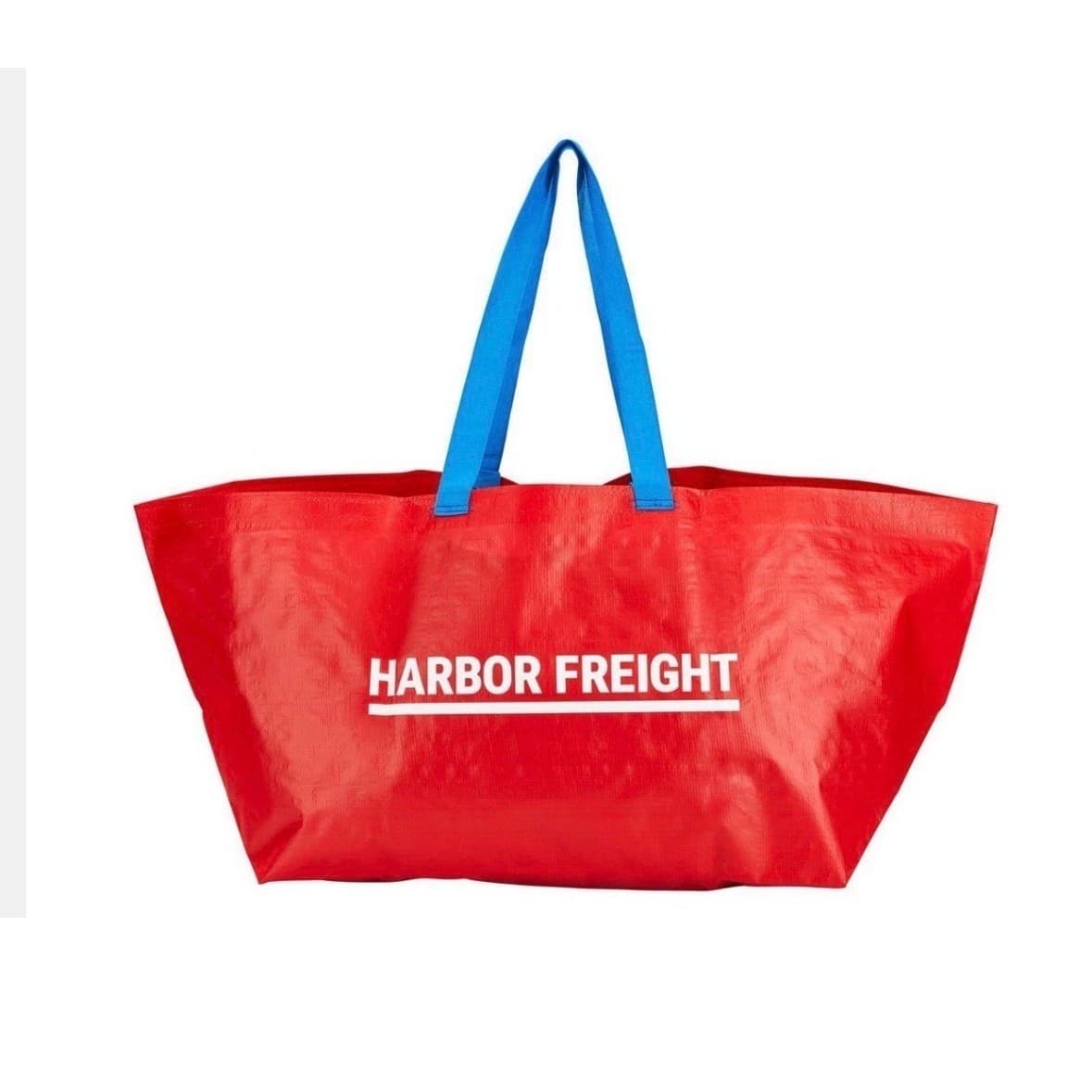 2 Pack Harbor Freight XXL Reusable Tote Bags Red 55 lb. / 19 Gallon FRAKTA Bags - Thumbnail 2