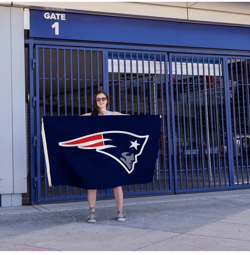 New England Patriots Premium 3x5 Feet Flag Banner, Logo Design Single Sided Flag - Thumbnail 5