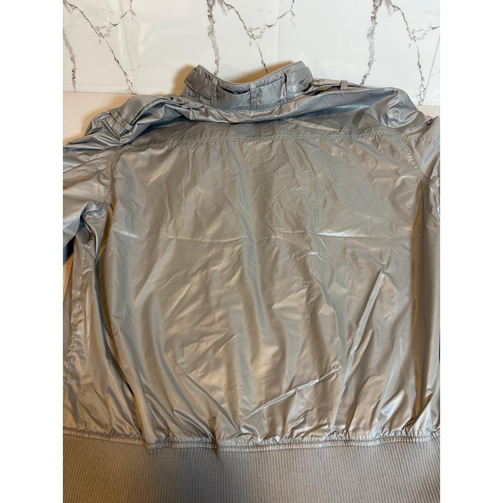 Regal Wear Mens Bomber Jacket Silver Grey Metallic Zip Up 3XL NEW With tags - Thumbnail 11