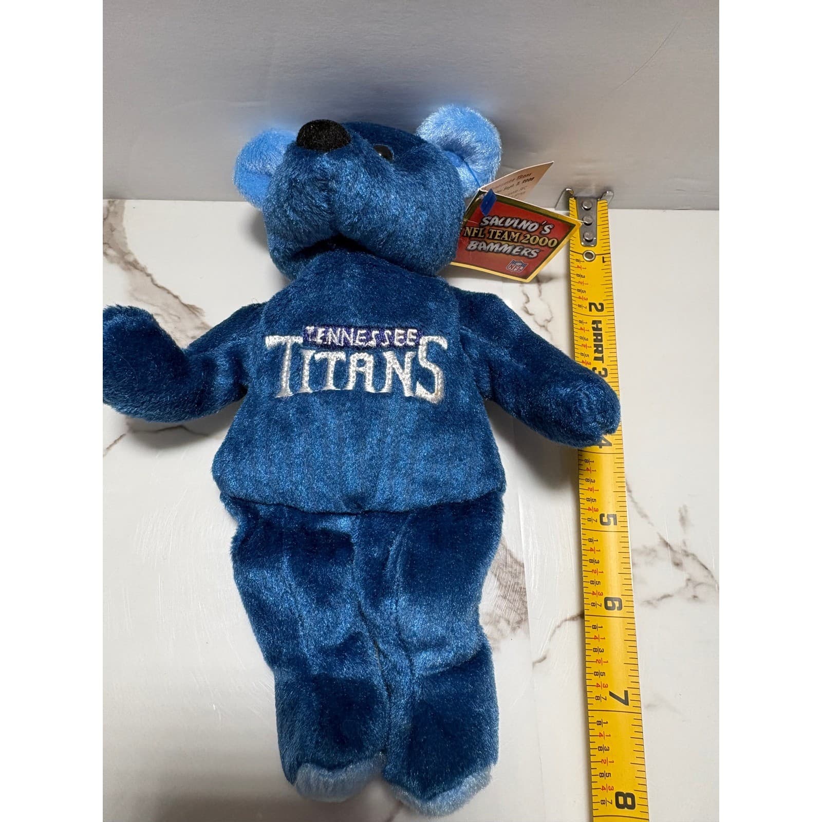 NFL Team 2000 Bammers Tennessee Titans Plush Bear Navy Blue 8.5 Inch by Salvinos - Thumbnail 8
