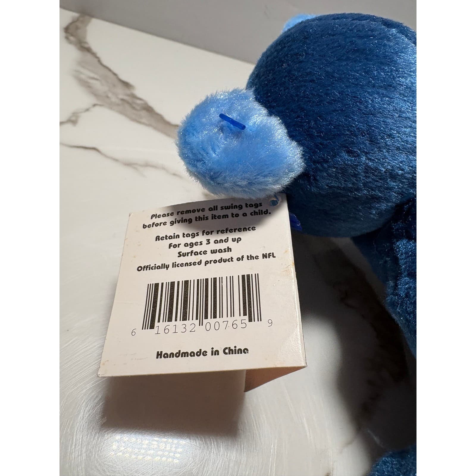 NFL Team 2000 Bammers Tennessee Titans Plush Bear Navy Blue 8.5 Inch by Salvinos - Thumbnail 5