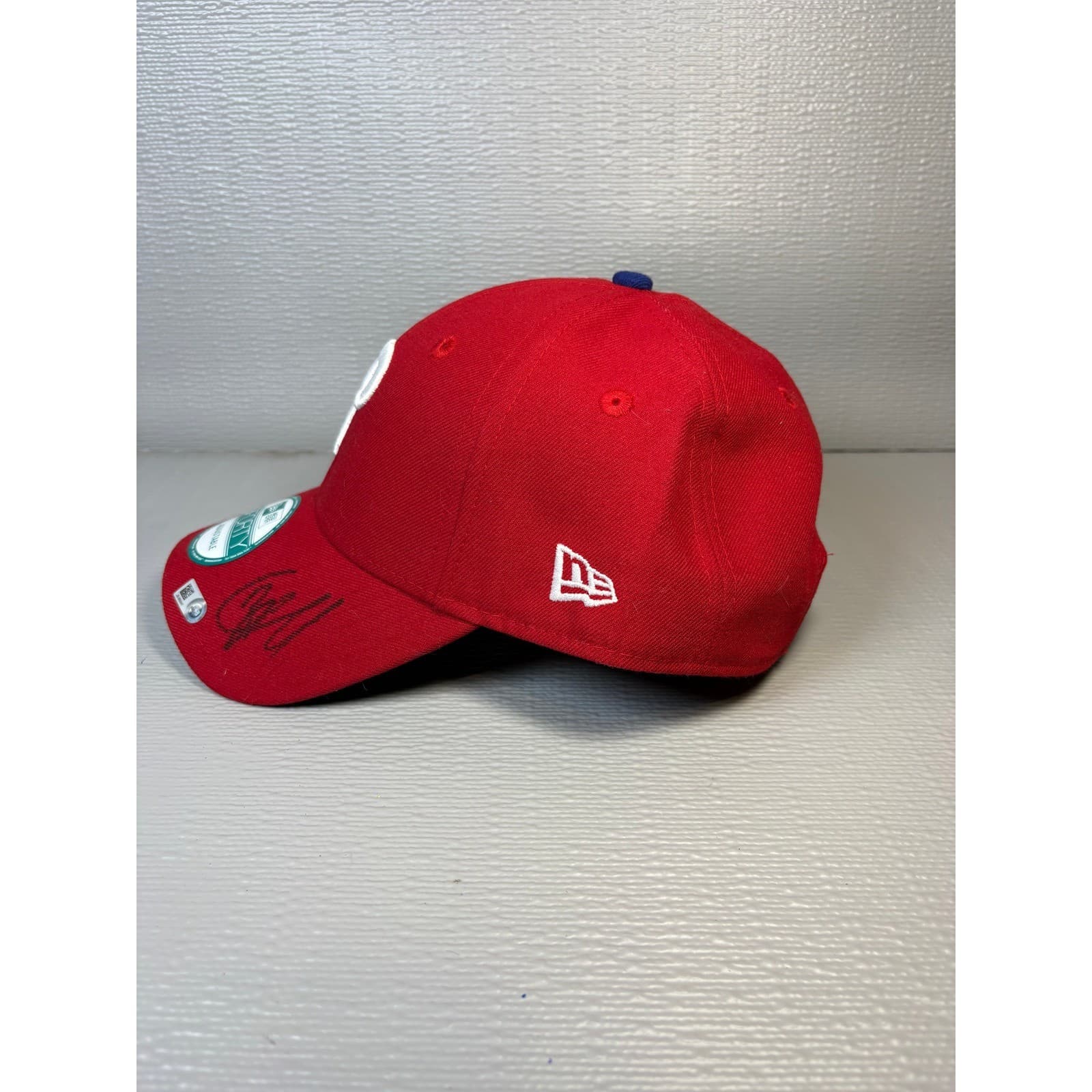 Philadelphia Phillies New Era Signed Hat JP Crawford Bobblehead MLB Auth Red Cap - Thumbnail 5