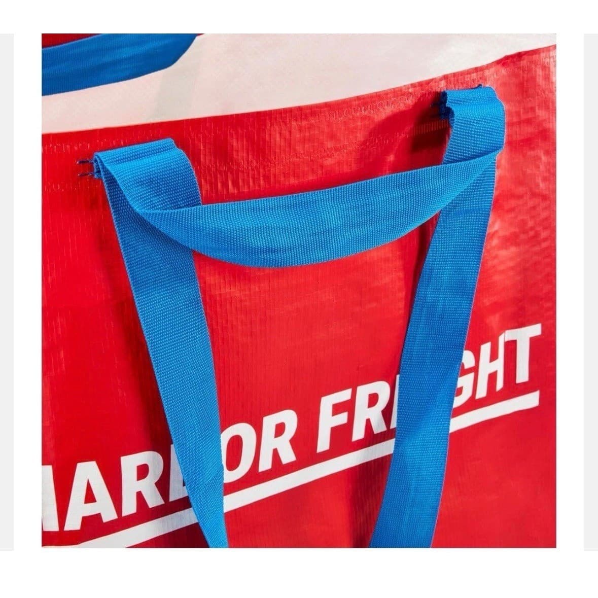 2 Pack Harbor Freight XXL Reusable Tote Bags Red 55 lb. / 19 Gallon FRAKTA Bags - Thumbnail 8