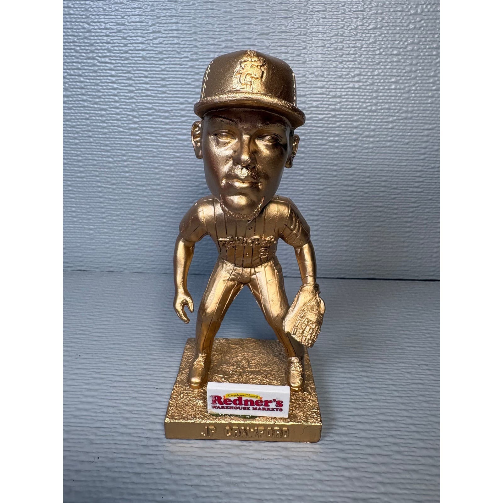 Philadelphia Phillies New Era Signed Hat JP Crawford Bobblehead MLB Auth Red Cap - Thumbnail 2