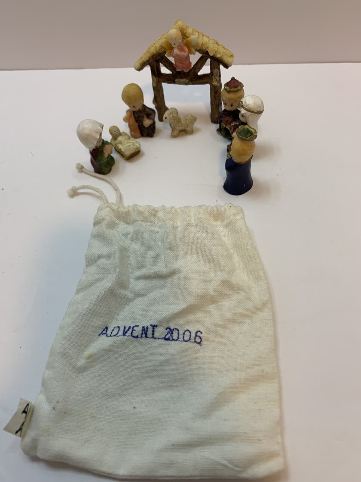 Miniature Nativity Scene Christmas Ornaments Decor Figure 8 Pc Nativity Set - Thumbnail 7