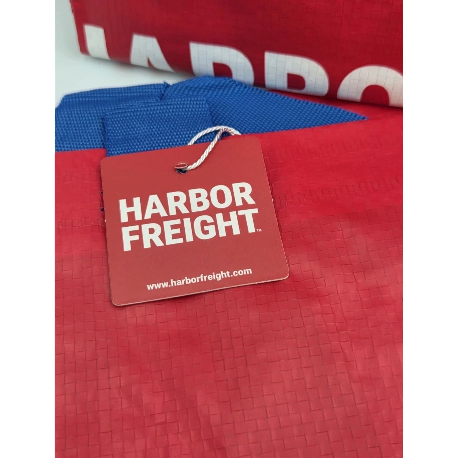 2 Pack Harbor Freight XXL Reusable Tote Bags Red 55 lb. / 19 Gallon FRAKTA Bags - Thumbnail 6