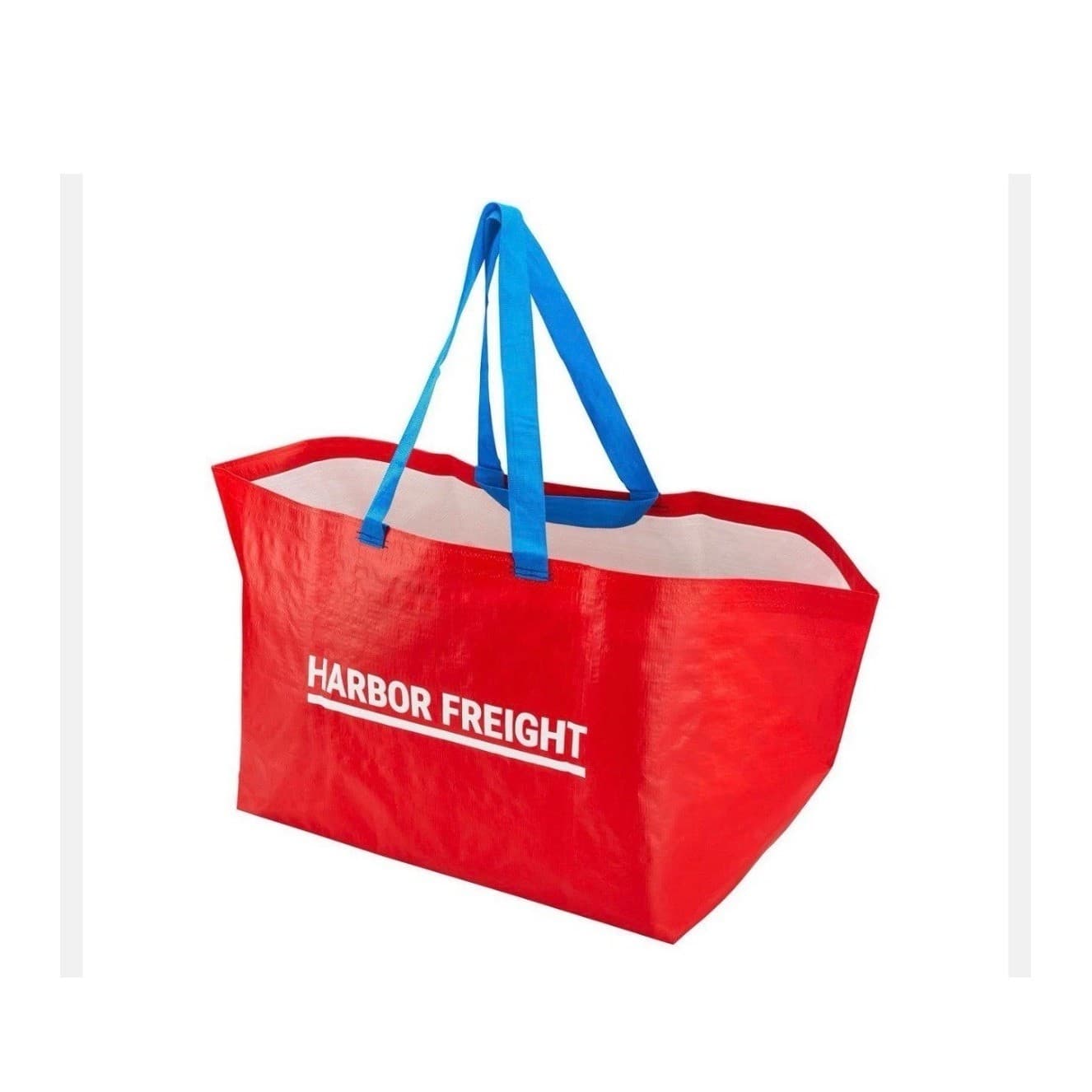 2 Pack Harbor Freight XXL Reusable Tote Bags Red 55 lb. / 19 Gallon FRAKTA Bags - Thumbnail 3