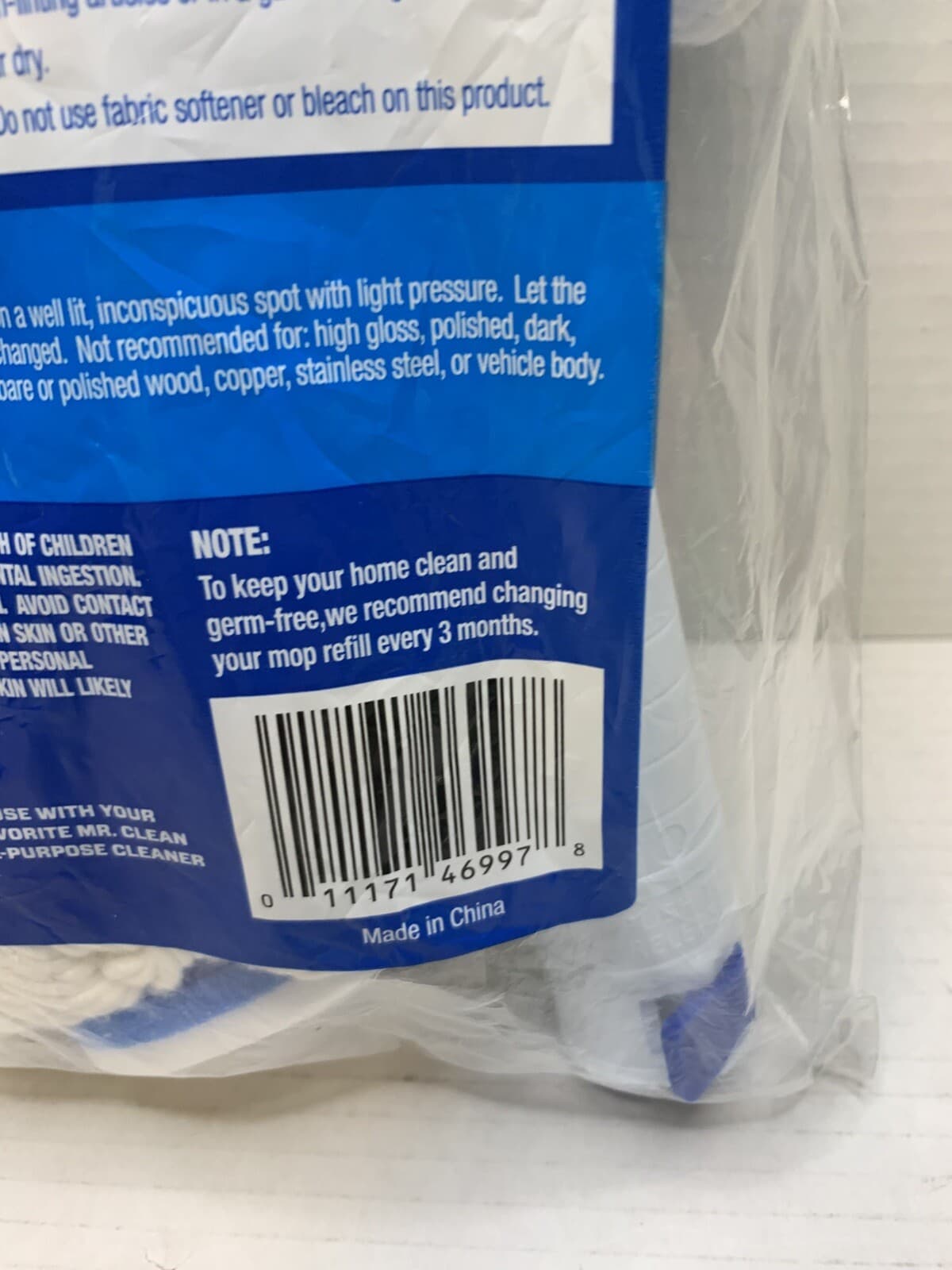 Mr.Clean Cotton Super Twist Mop Refill With Magic Eraser Cotton Mop 446997 - Thumbnail 3