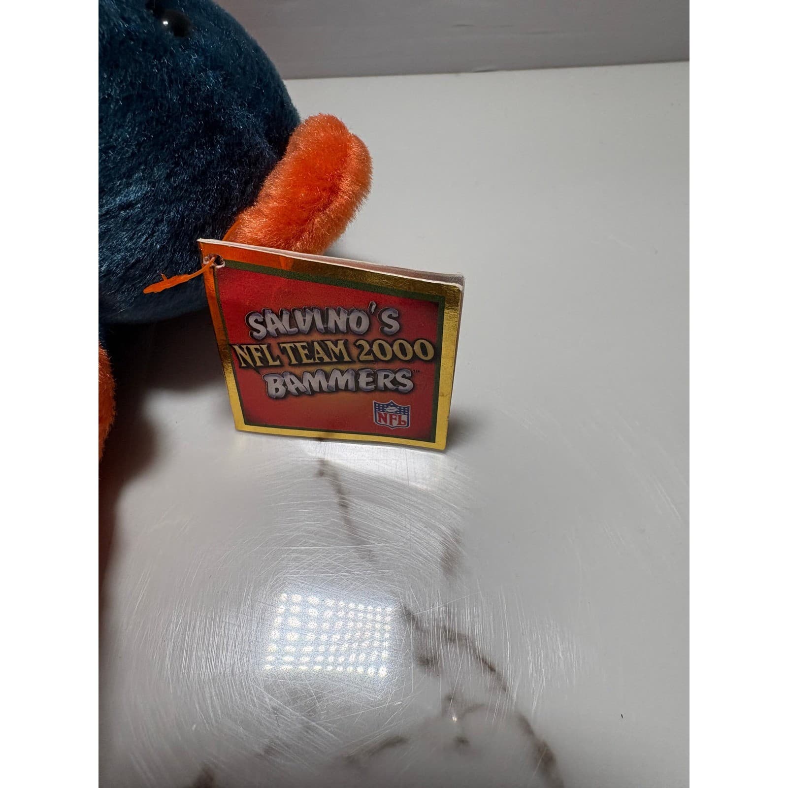 Chicago Bears Salvino's NFL Team 2000 Bammers Plush Bear Navy Orange Collectible - Thumbnail 9