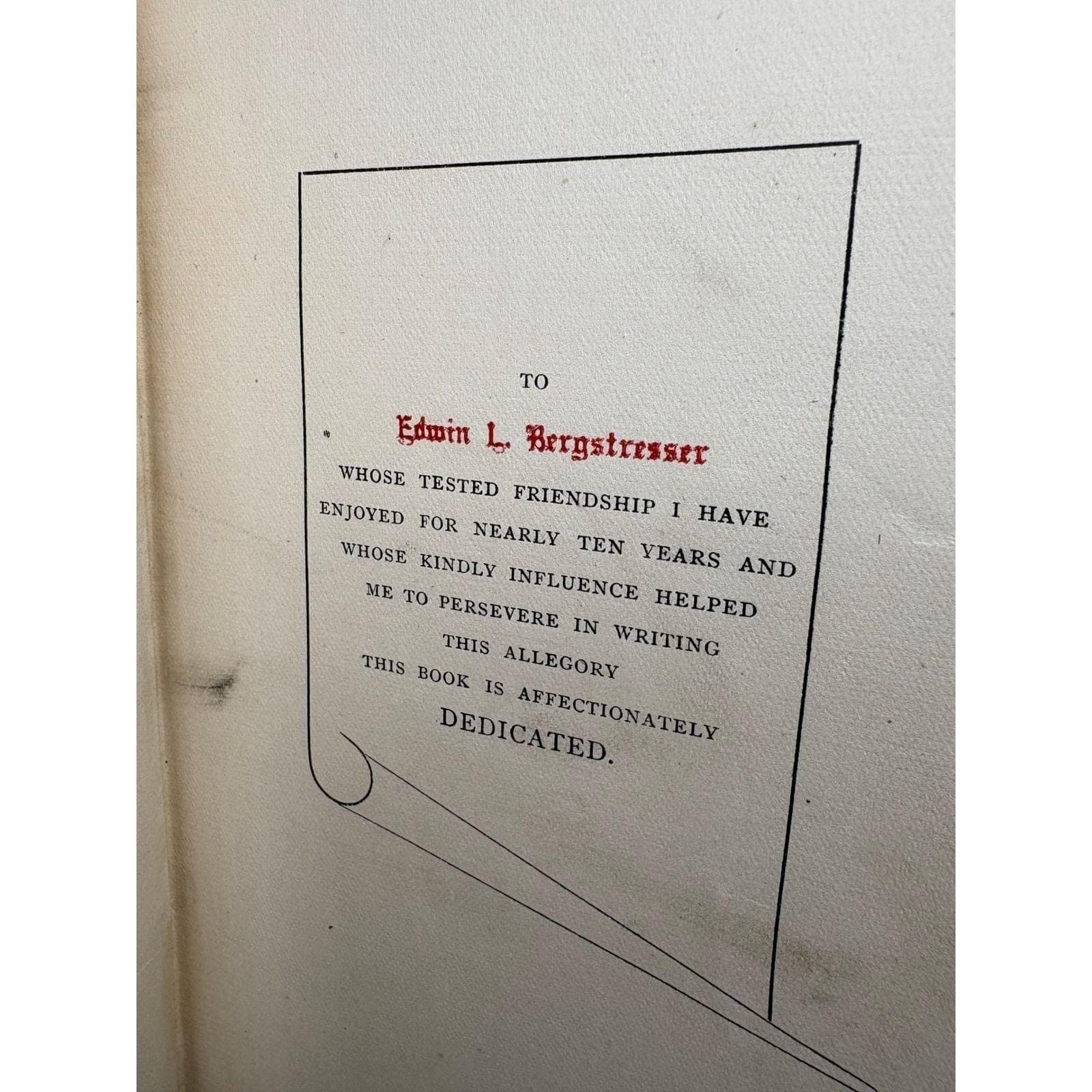Mr World and Miss Church-Member WS Harris 1901 Revised Edition Allegory Book - Thumbnail 5