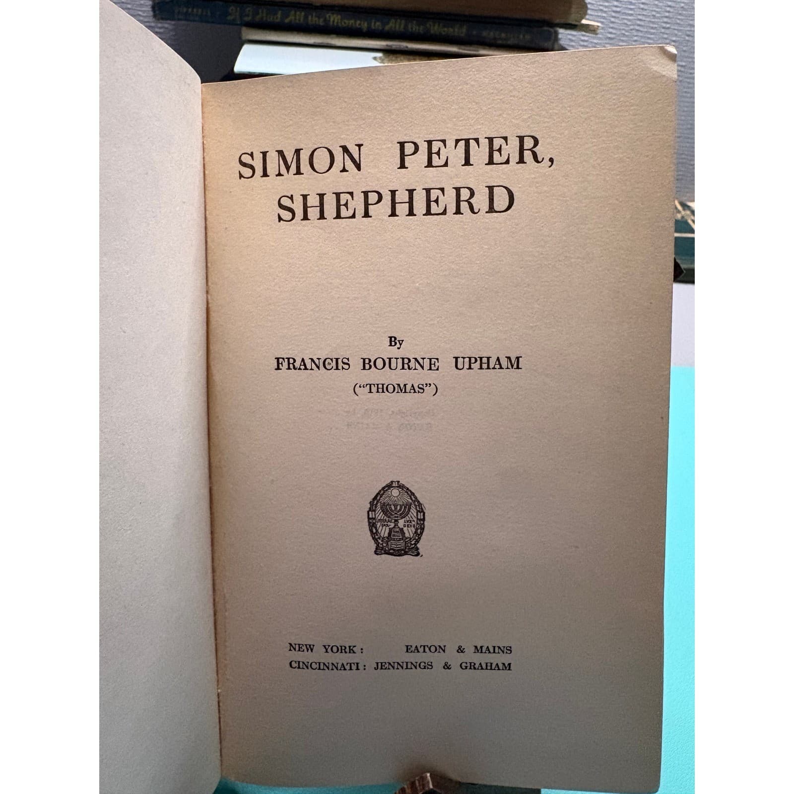 1910 Simon Peter Shepherd Francis Bourne Upham Antique Religious Hardcover Book - Thumbnail 3