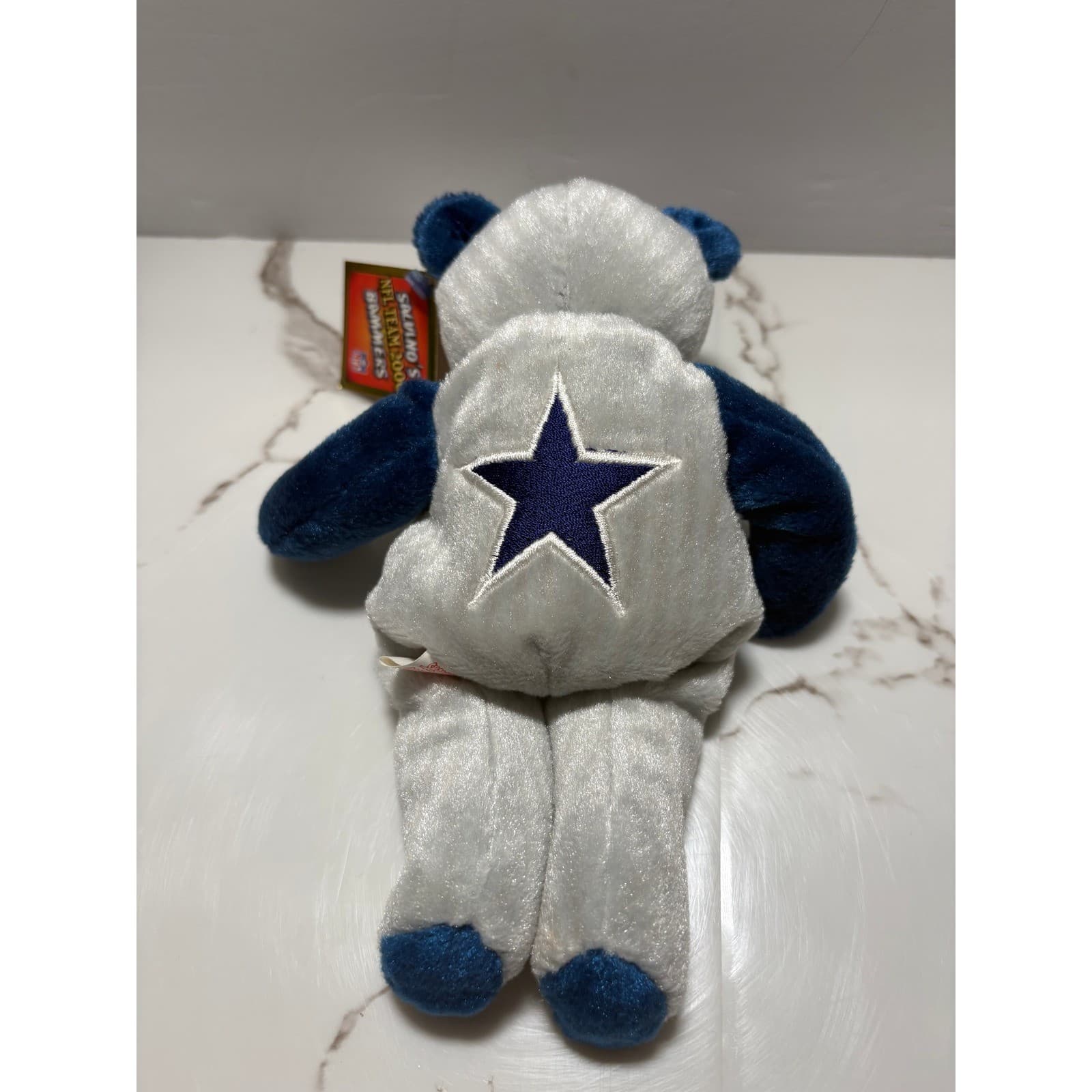 Dallas Cowboys Salvino's NFL Team 2000 Bammers Plush Bear Collectible White Blue - Thumbnail 6