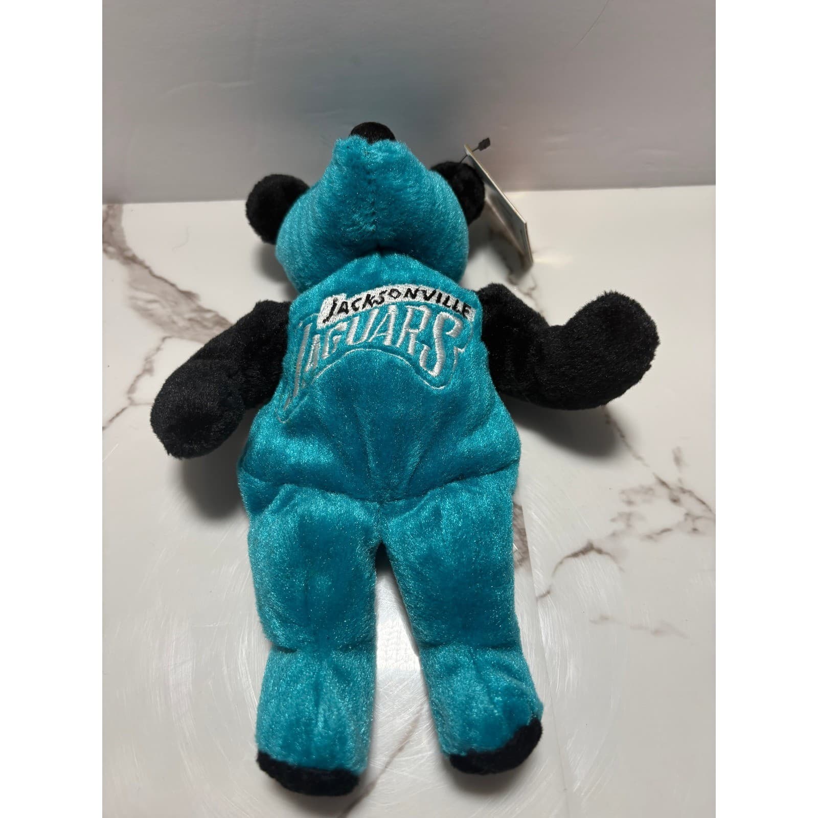 NFL Team 2000 Bammers Jacksonville Jaguars Plush Bear Teal Black Vintage - Thumbnail 3