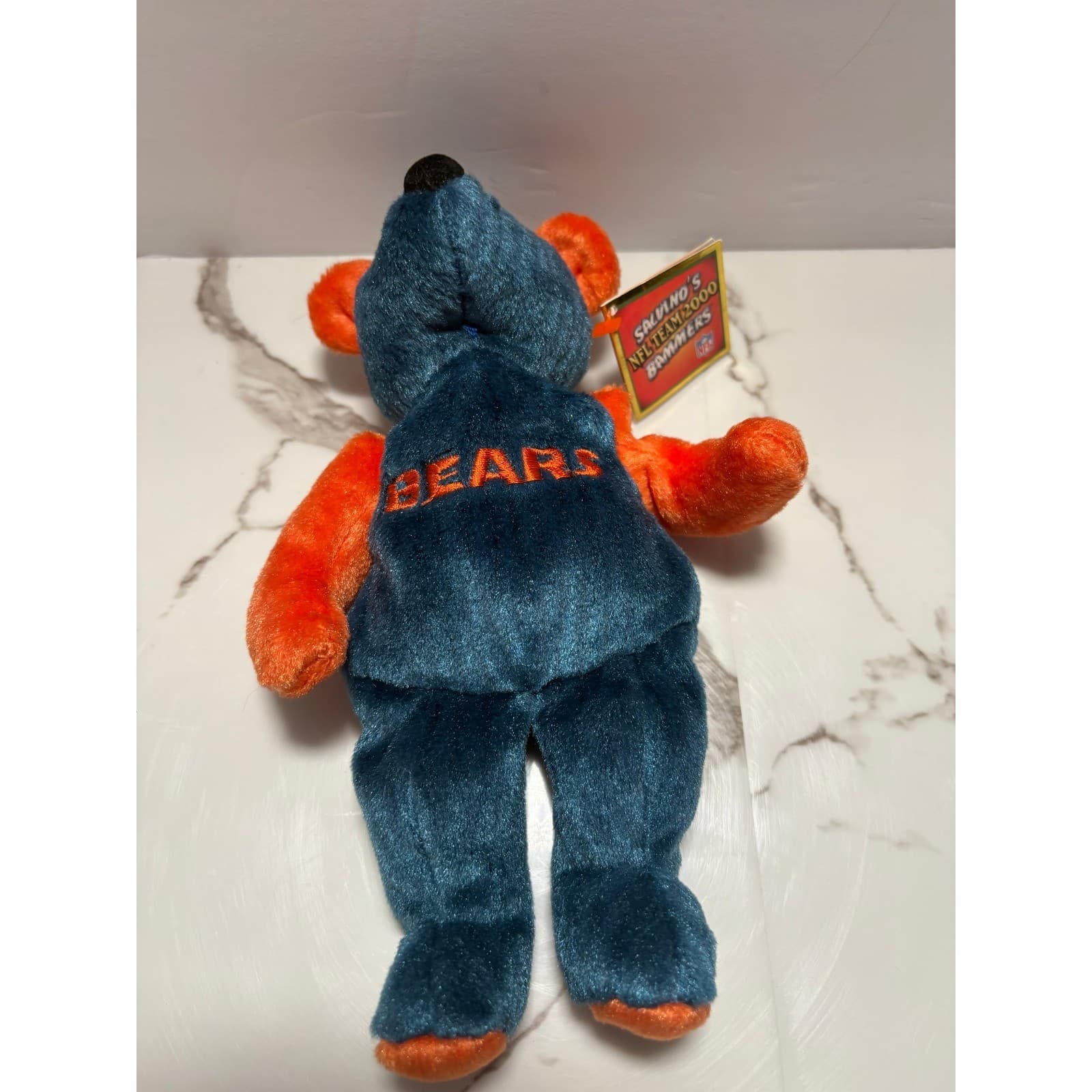 Chicago Bears Salvino's NFL Team 2000 Bammers Plush Bear Navy Orange Collectible - Thumbnail 2